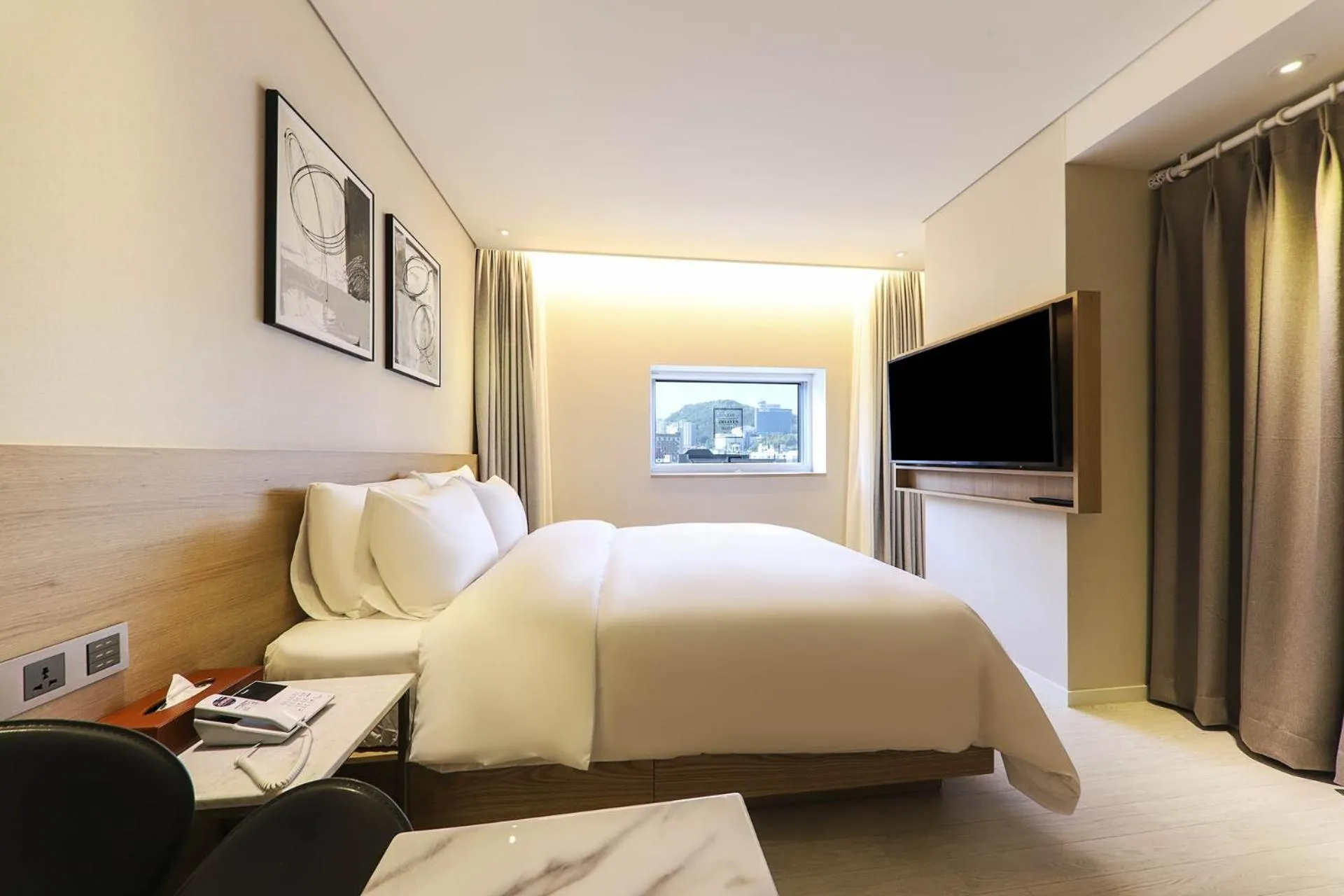 Bed in Ocean 2Heaven Hotel Busan