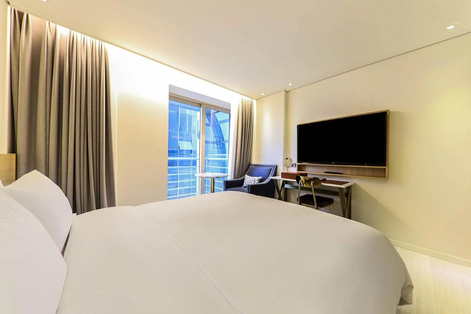 Bed in Ocean 2Heaven Hotel Busan