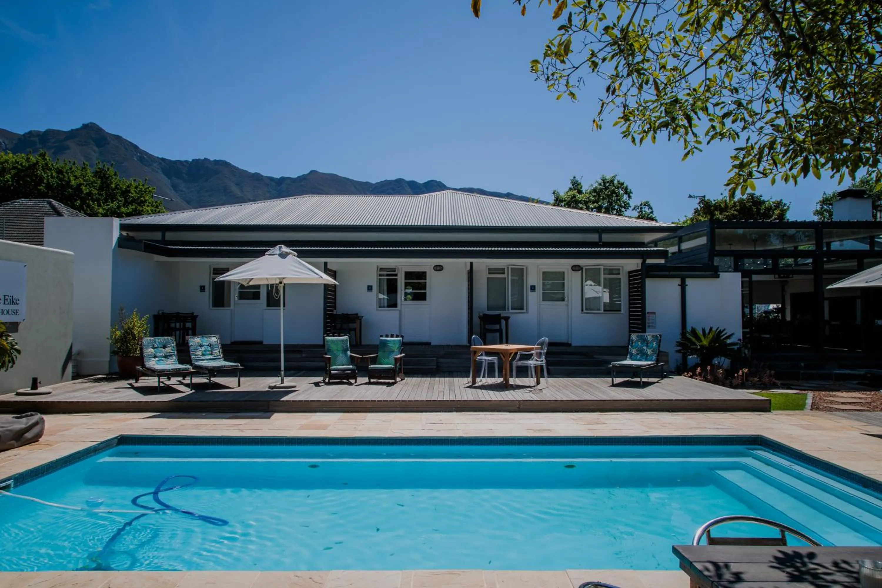 Pool view in Aan de Eike Guest House
