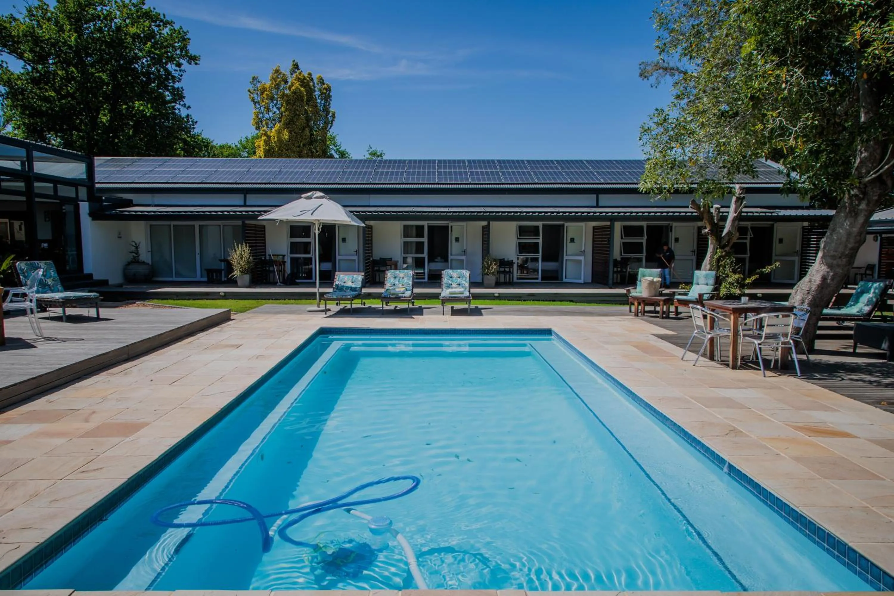 Pool view in Aan de Eike Guest House