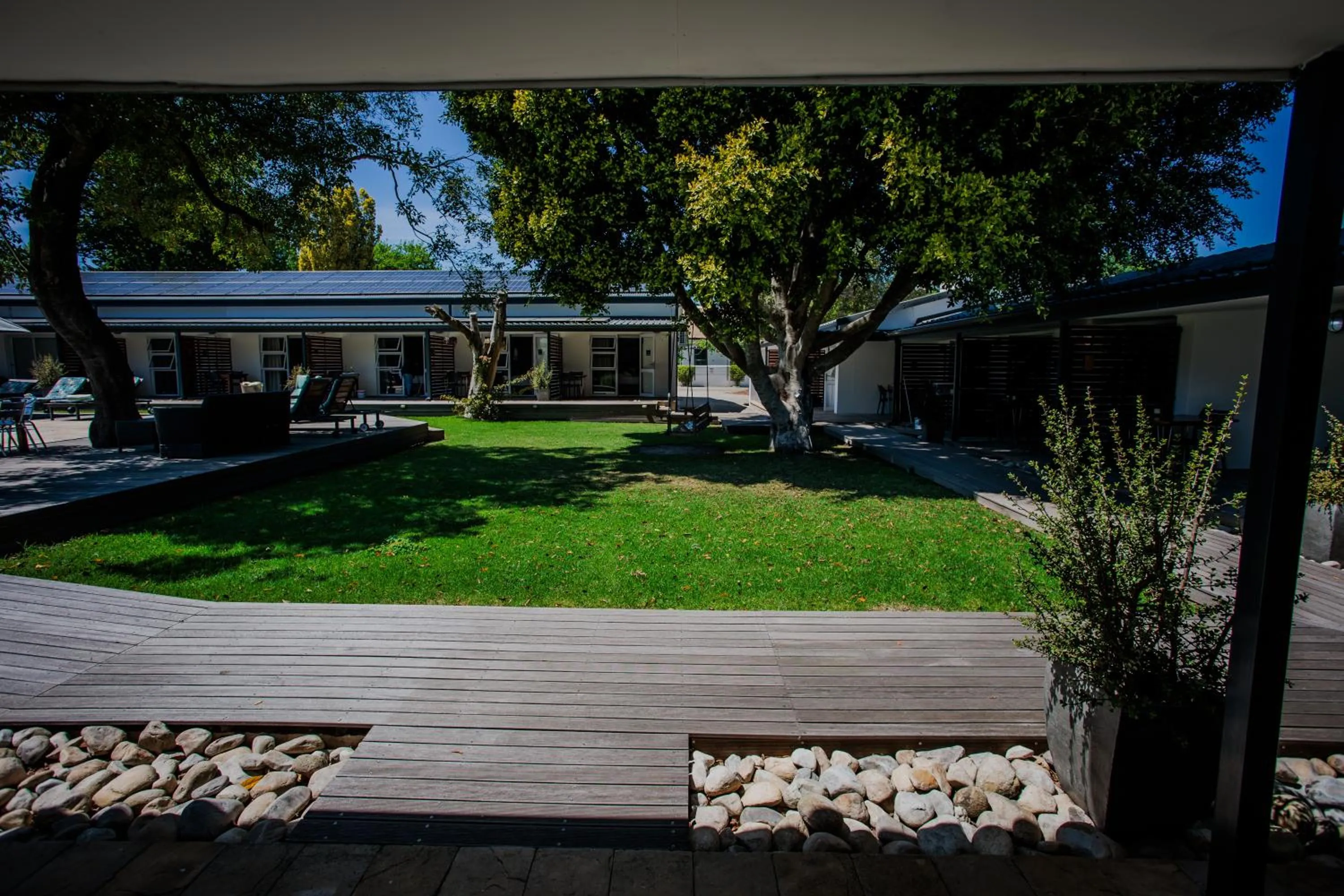 Inner courtyard view in Aan de Eike Guest House