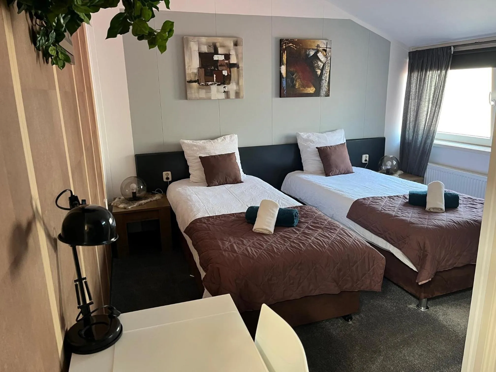 Bed in Hotel Dijkzicht