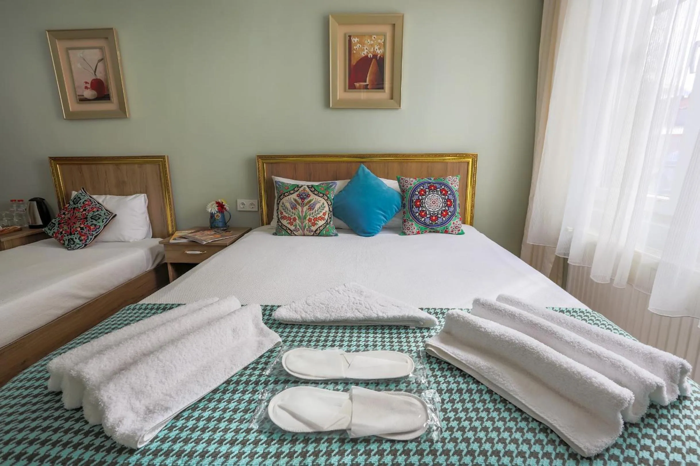 Decorative detail, Bed in Sofia Corner Hotel