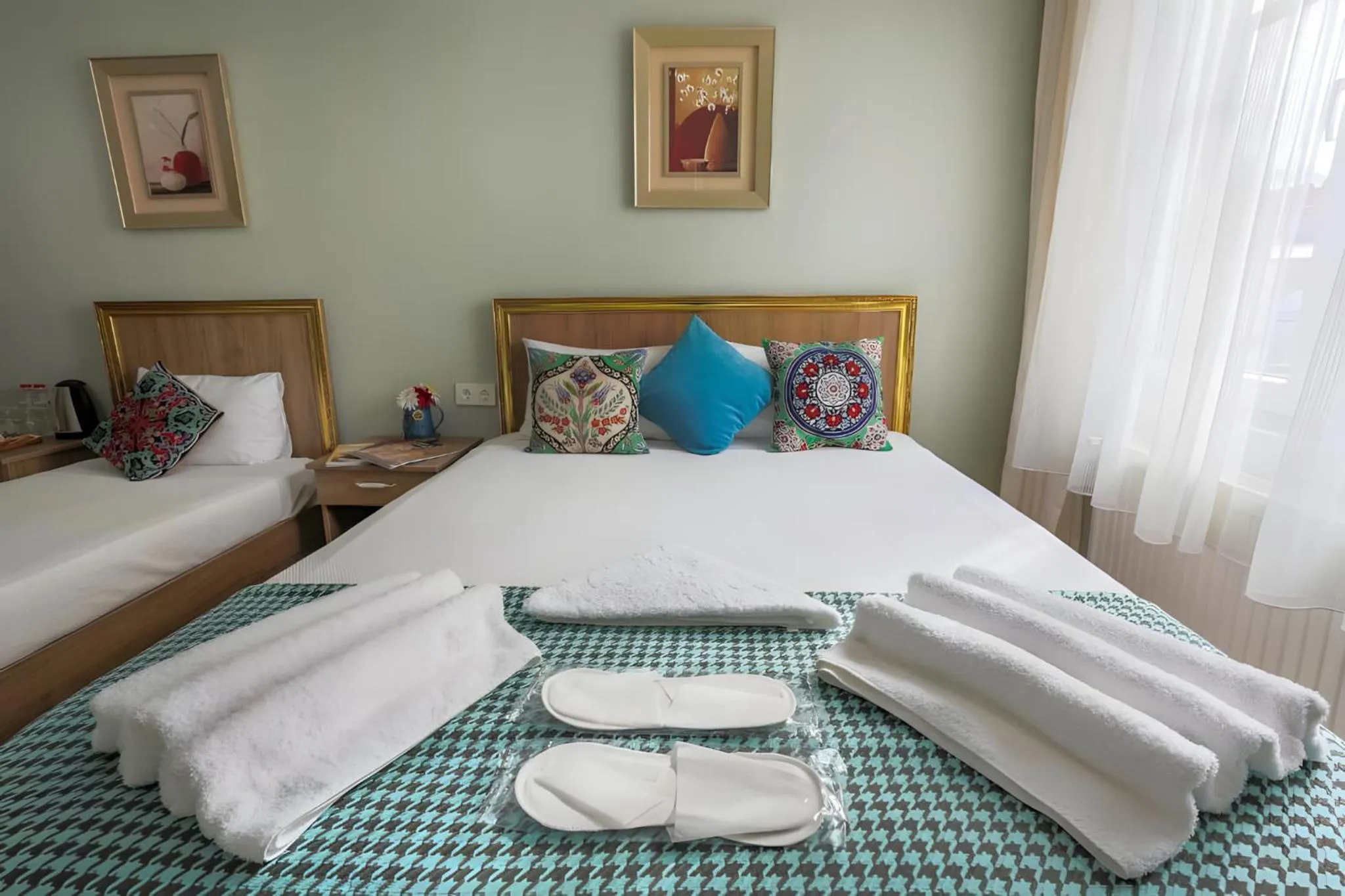 Bed in Sofia Corner Hotel