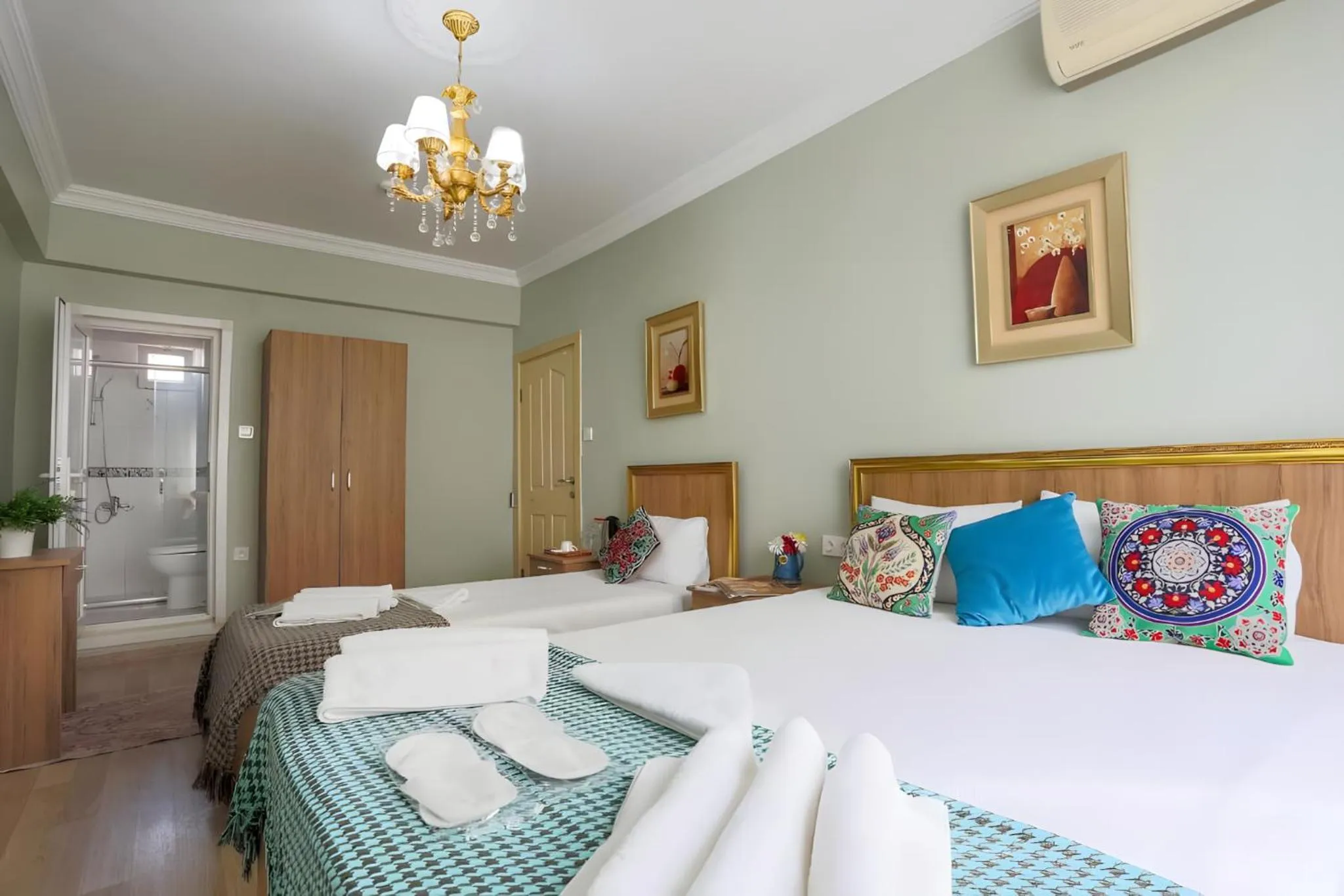 Bed in Sofia Corner Hotel