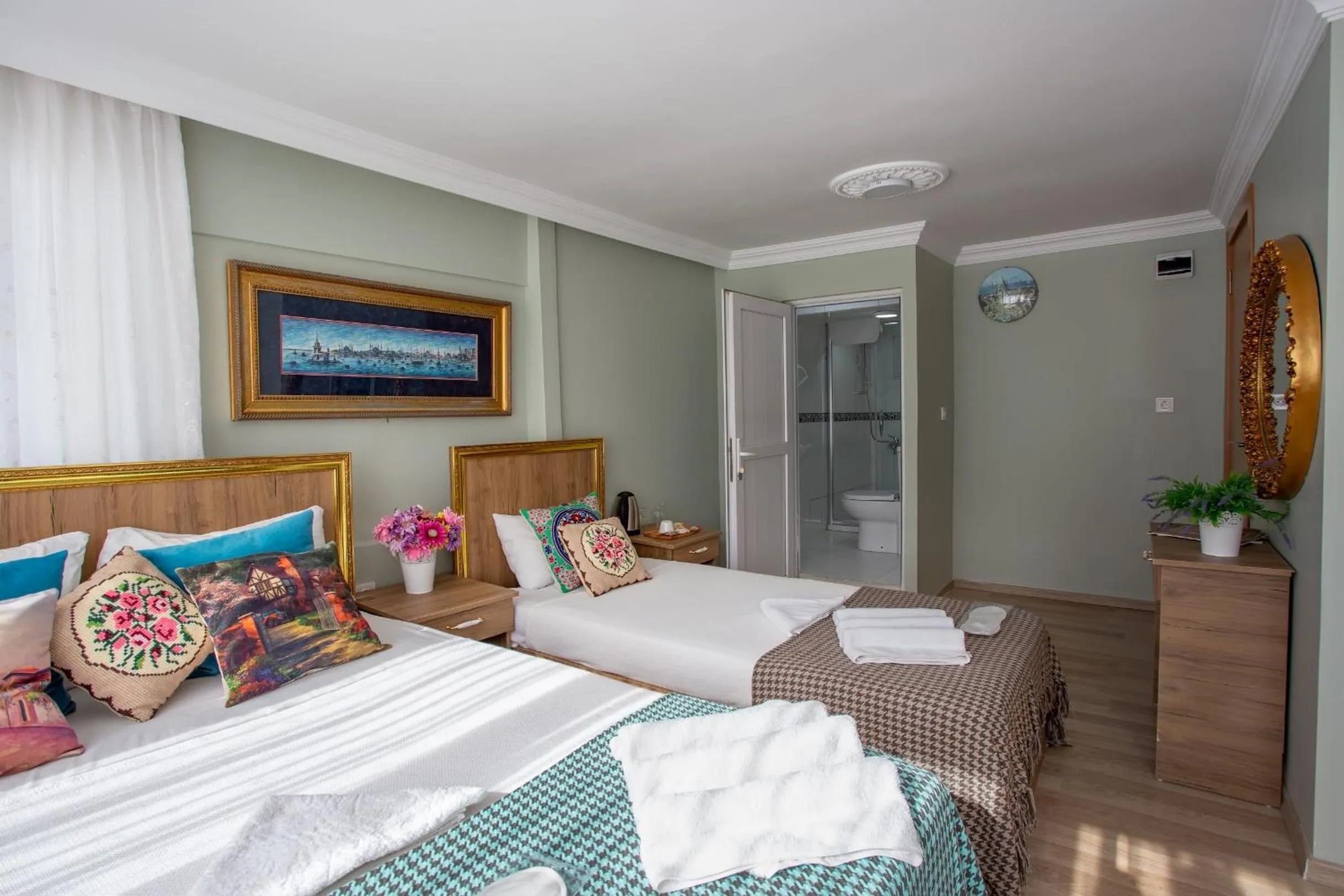 Bed in Sofia Corner Hotel