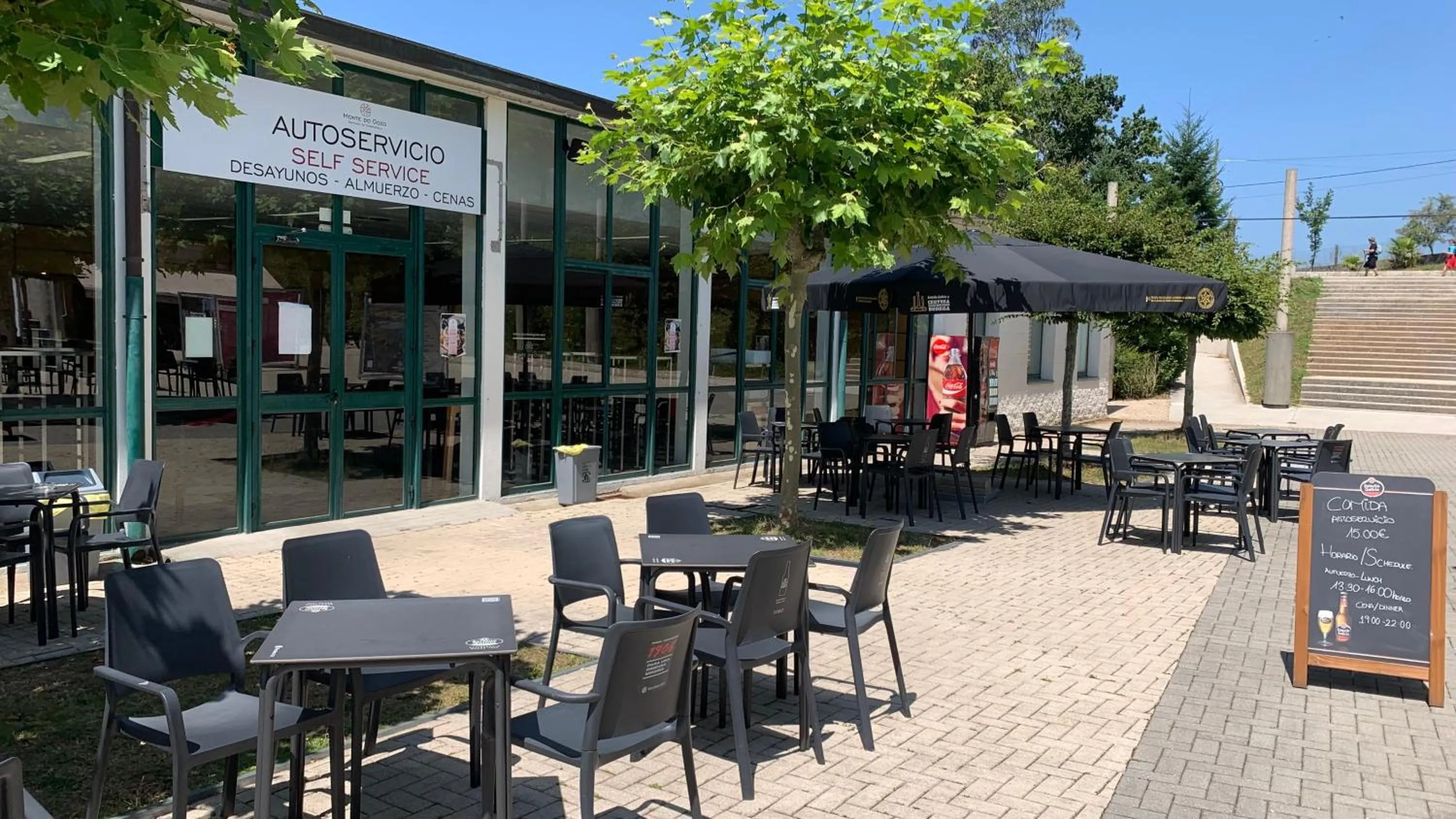 Balcony/Terrace in Albergue Monte Do Gozo