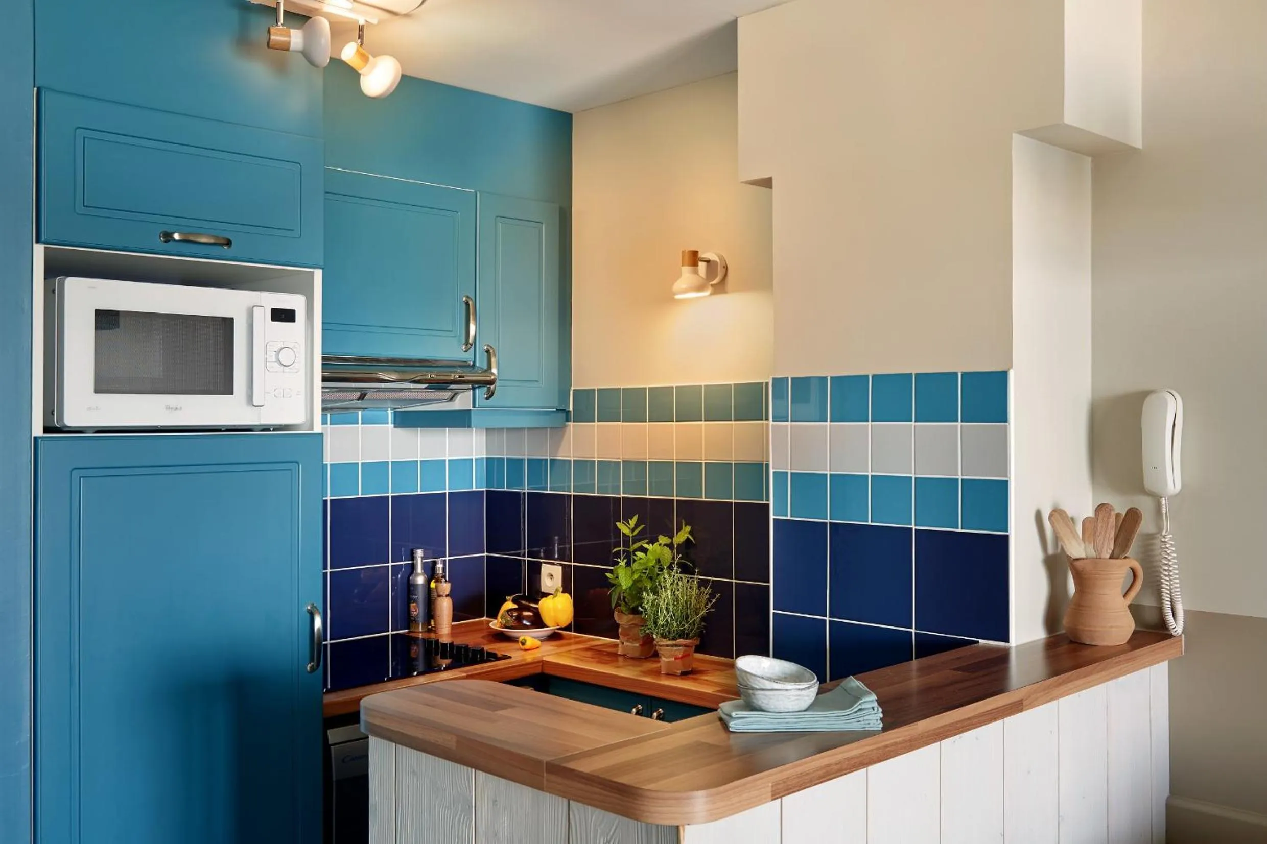 Kitchen or kitchenette in Résidence Pierre & Vacances Premium Le Coteau et la Mer