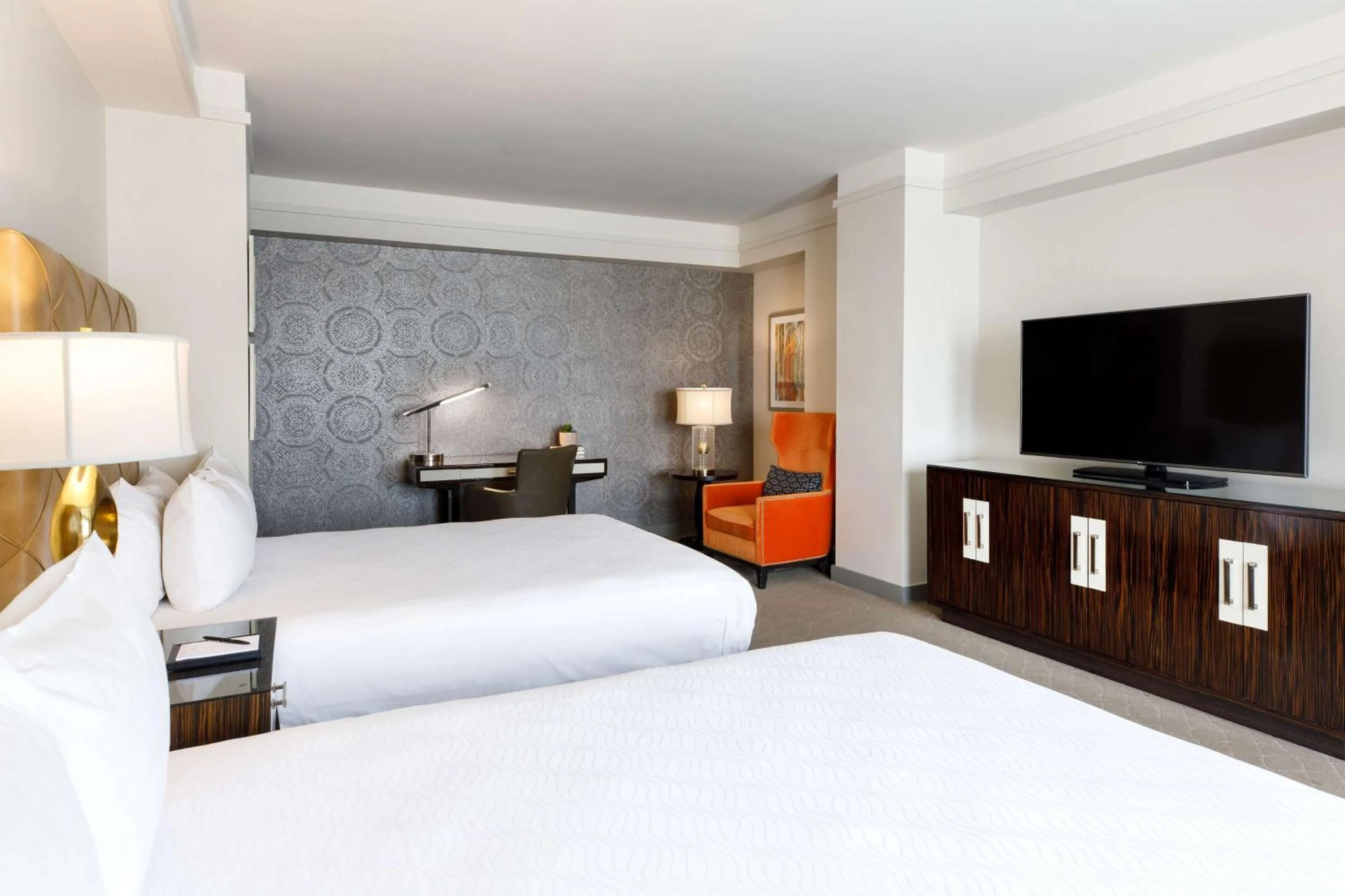 Bed in Colcord Hotel Oklahoma City, Curio Collection by Hilton