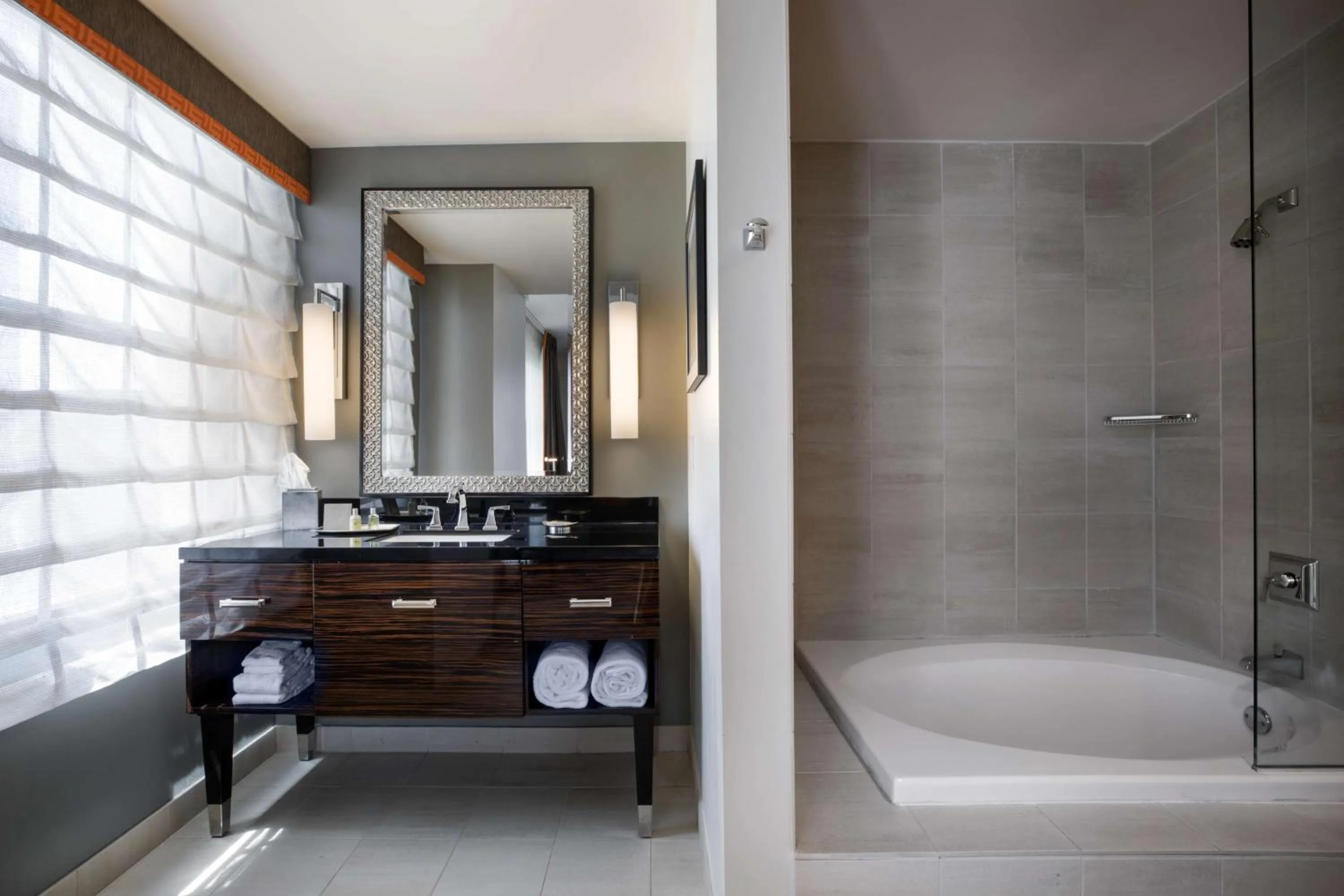 Bathroom in Colcord Hotel Oklahoma City, Curio Collection by Hilton