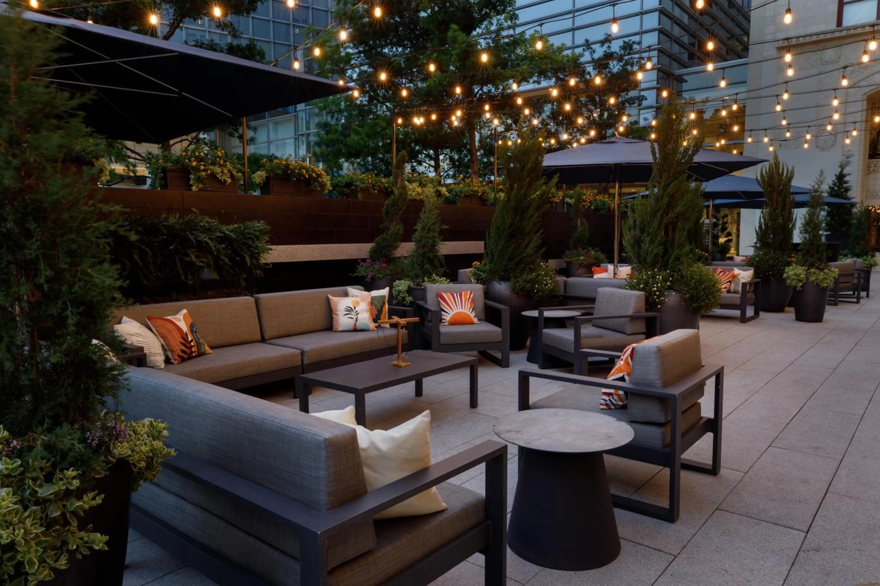 Patio in Colcord Hotel Oklahoma City, Curio Collection by Hilton