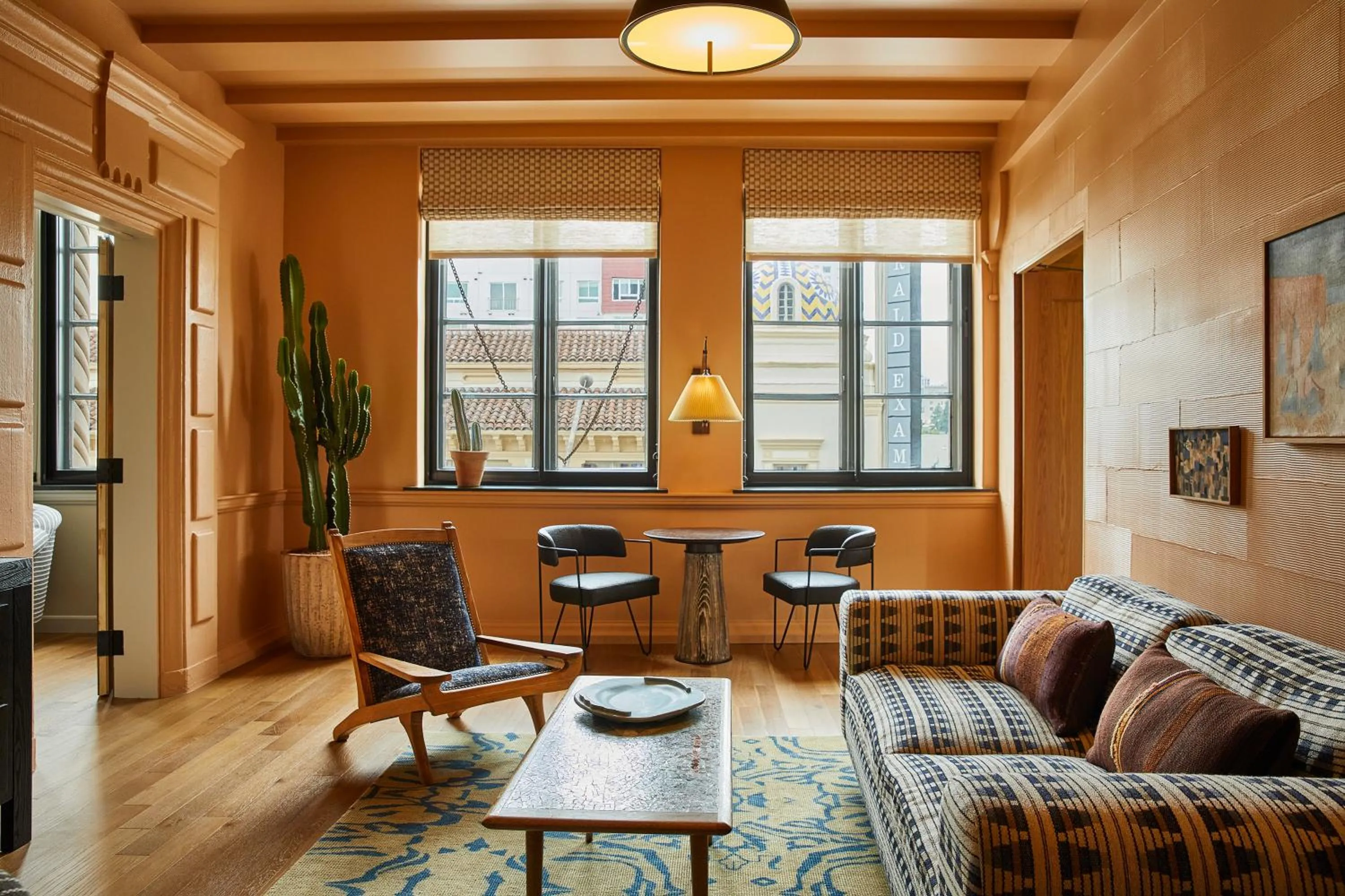 Living room in Downtown Los Angeles Proper Hotel, a Member of Design Hotels