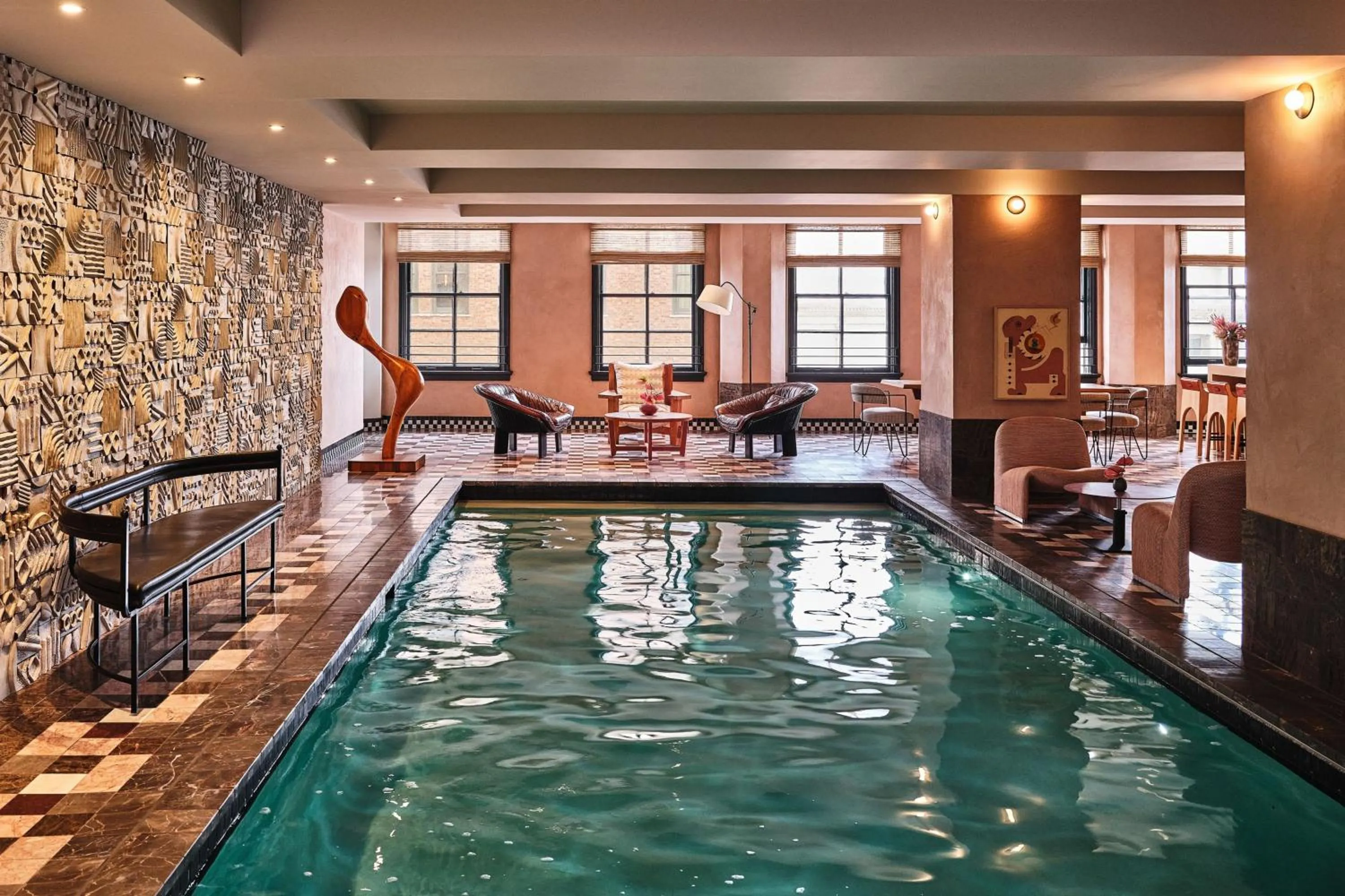 Swimming pool in Downtown Los Angeles Proper Hotel, a Member of Design Hotels