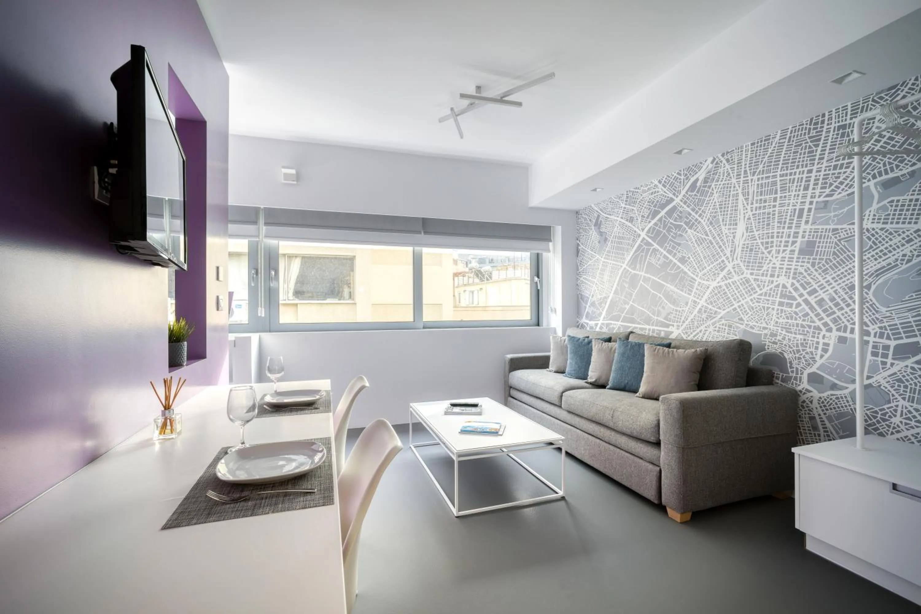 Living room in Athens Color Cube