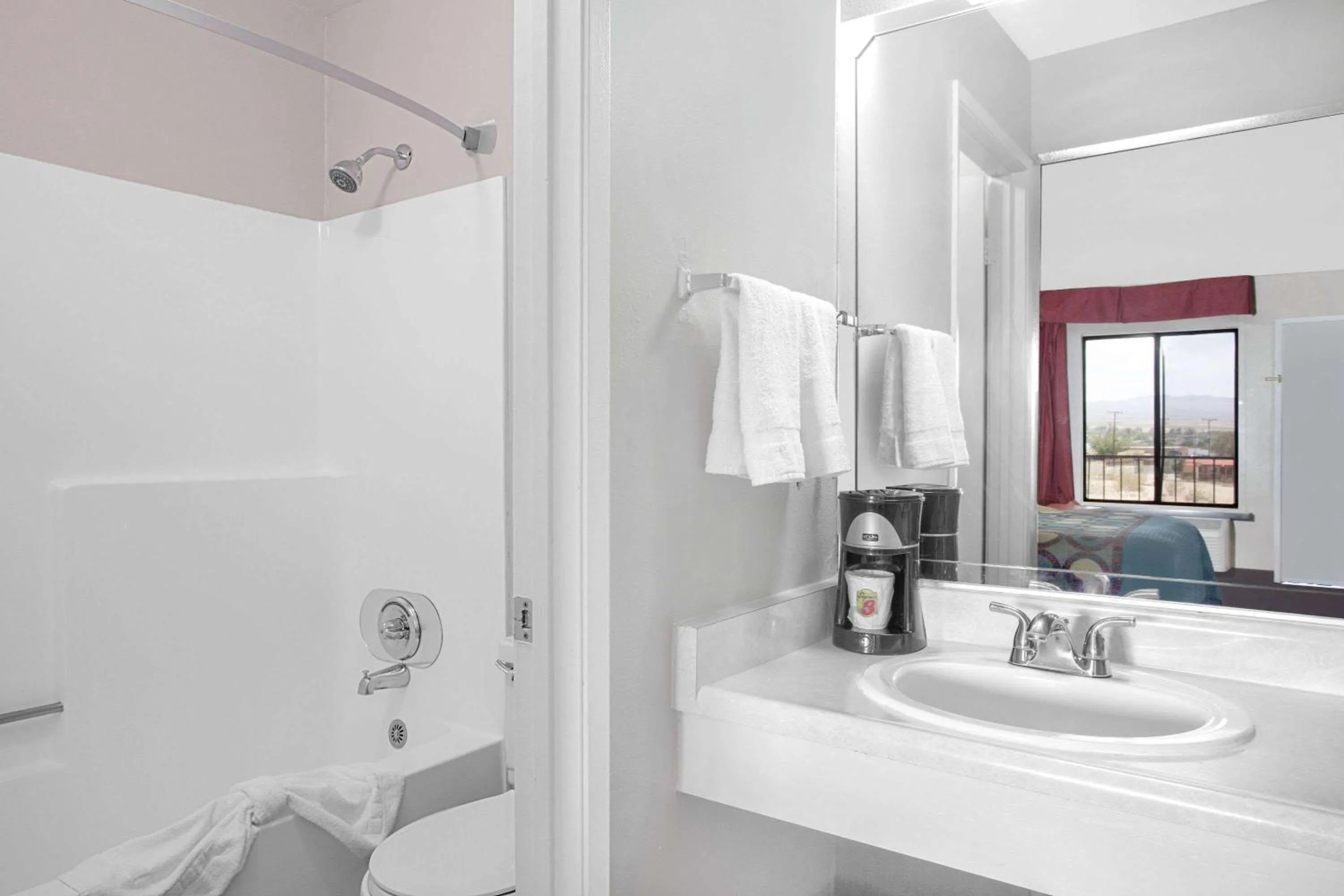 Bathroom in Super 8 by Wyndham Barstow