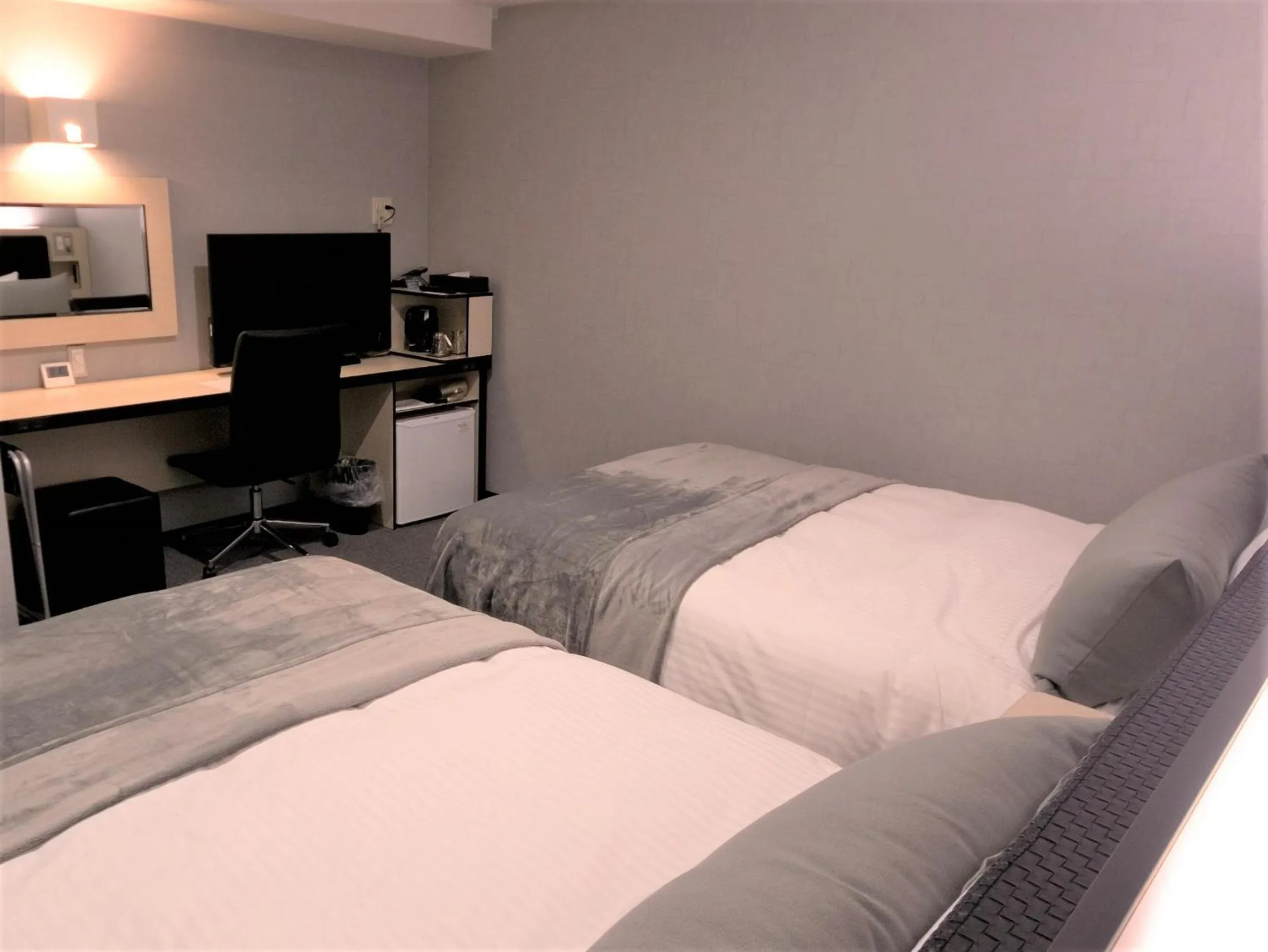 Photo of the whole room, Bed in Green Rich Hotel Tottori Ekimae (Artificial hot spring Futamata Yunohana)