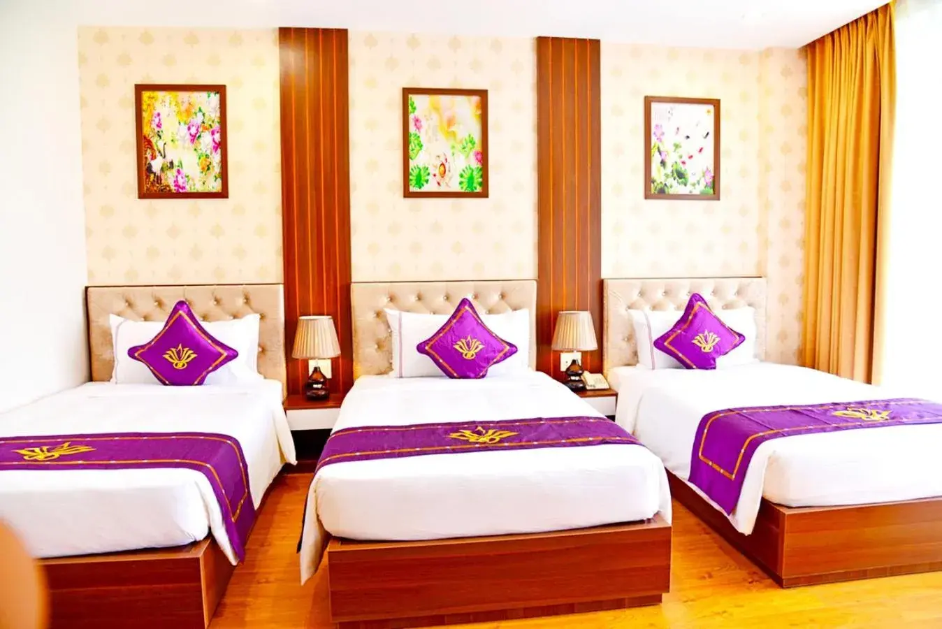 Deluxe Triple Room in Con Khuong Resort Can Tho Deluxe Triple Room in Con Khuong Resort Can Tho