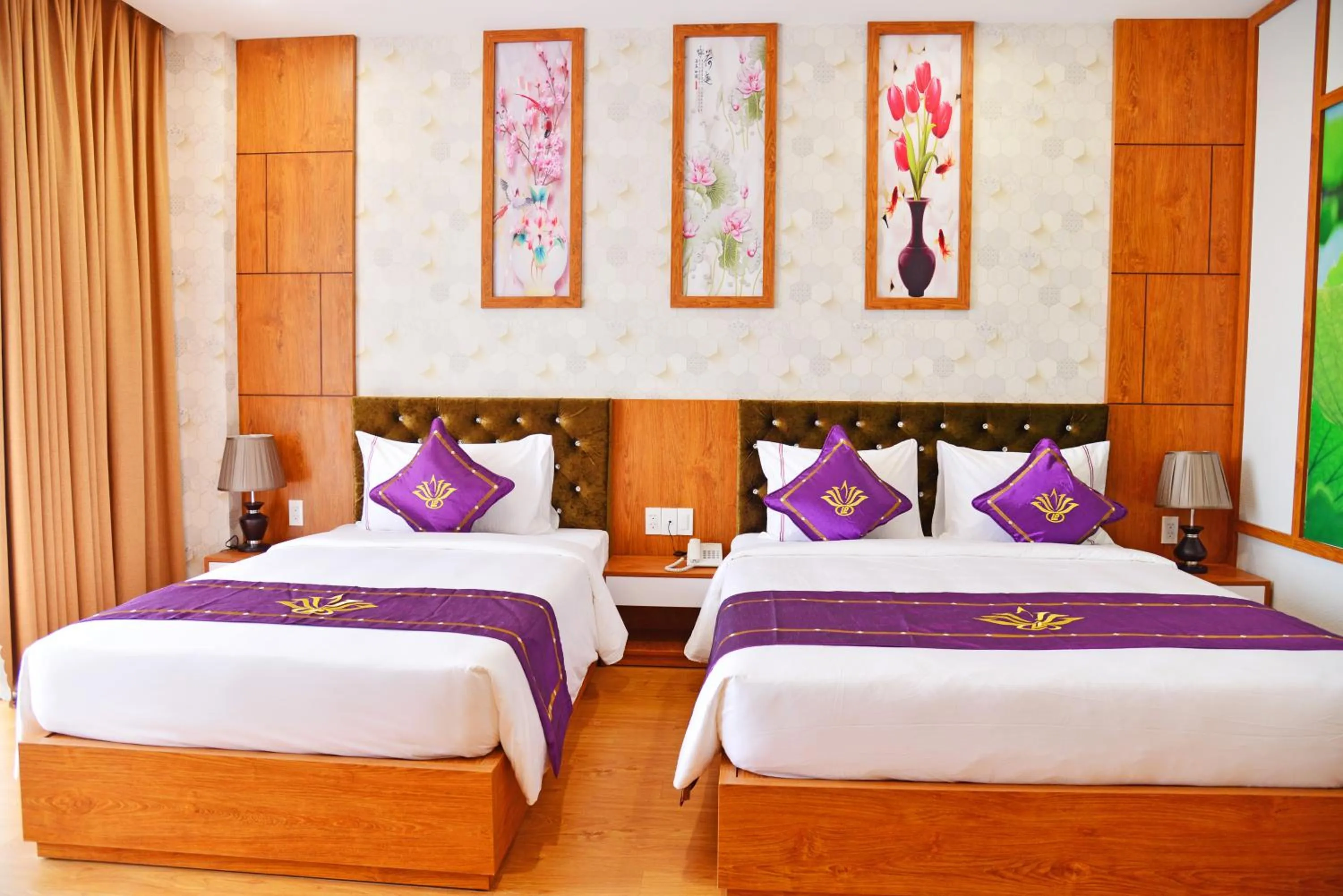 Bed in Con Khuong Resort Can Tho