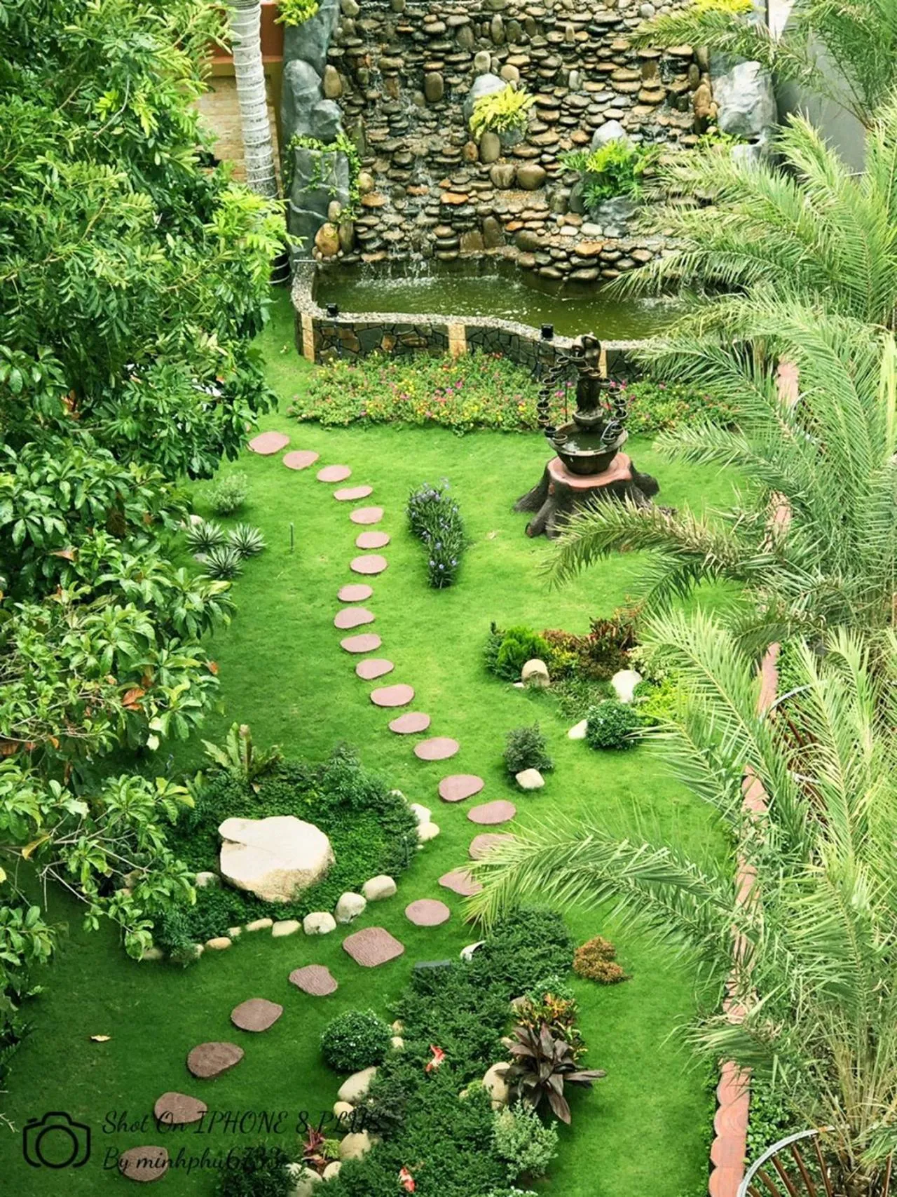 Garden view in Con Khuong Resort Can Tho