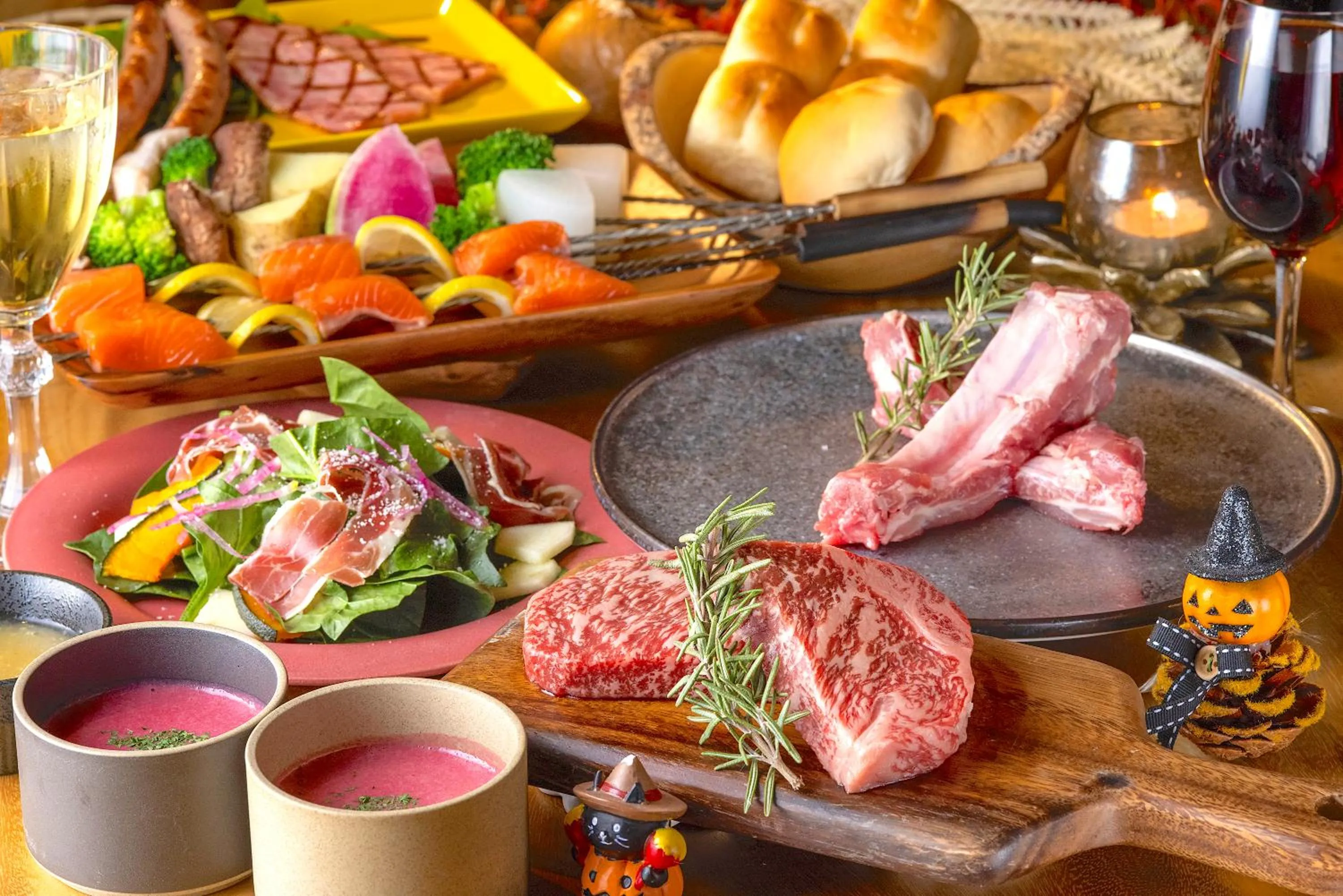 Dinner in Yufuin Glamping COMOREBI