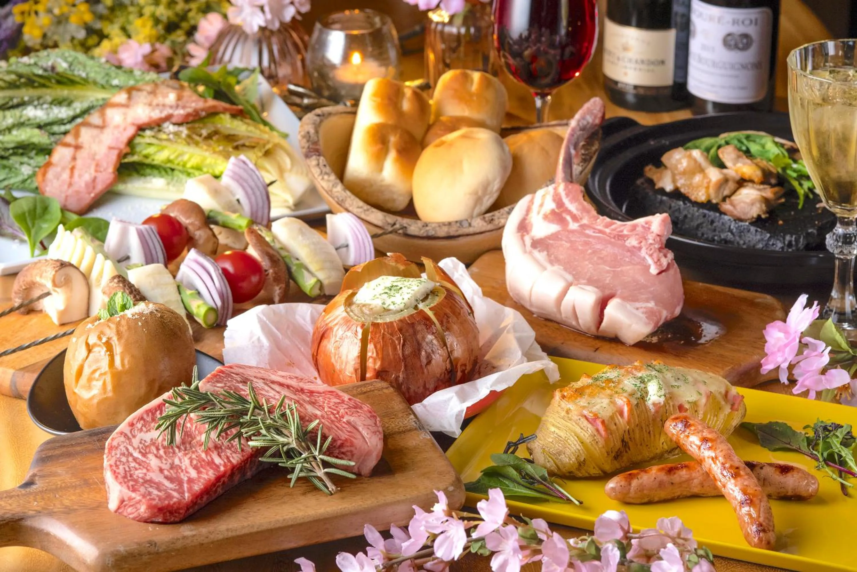 Dinner in Yufuin Glamping COMOREBI