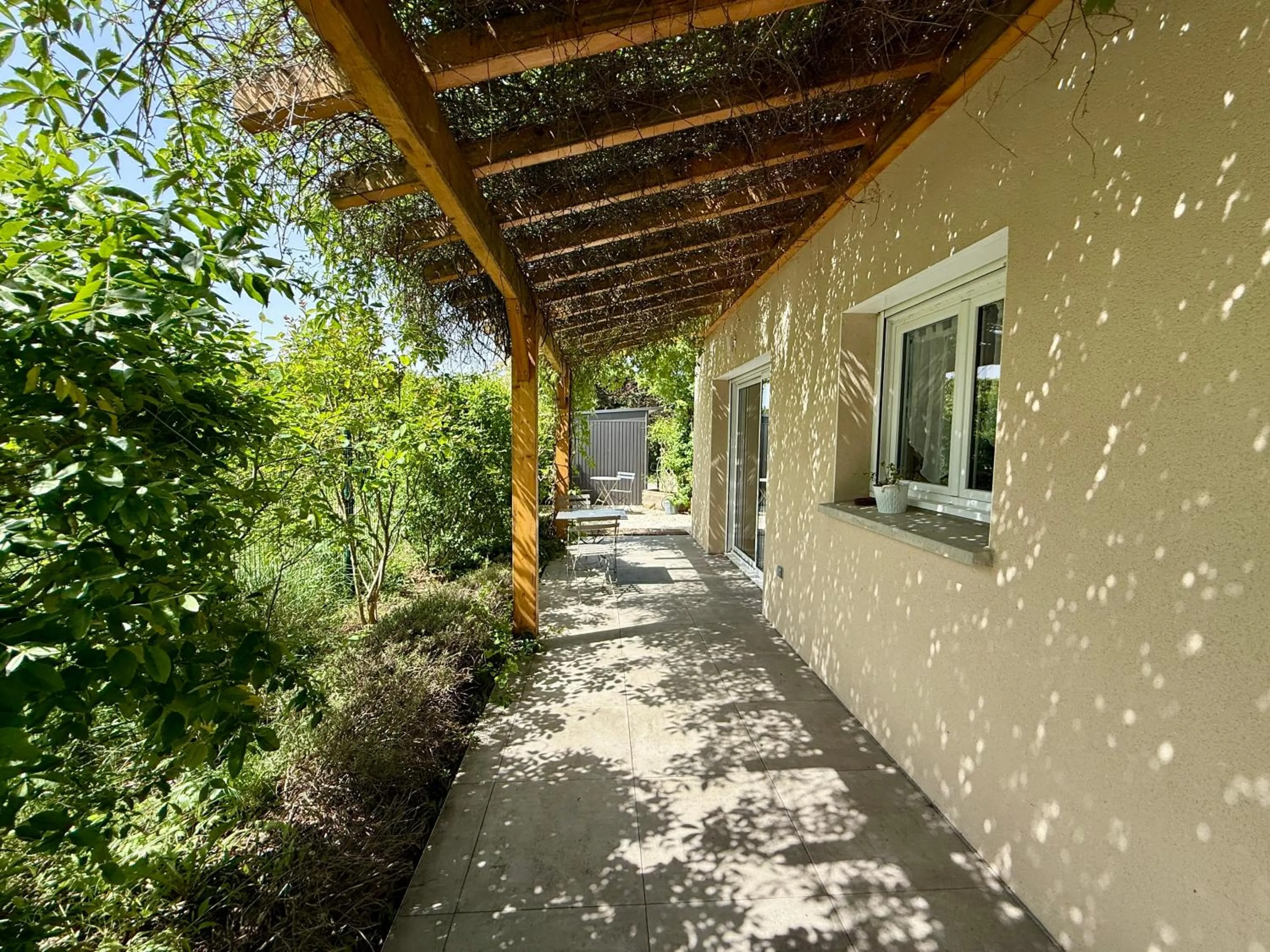 Patio in Chambres d'hôtes Grange Debout