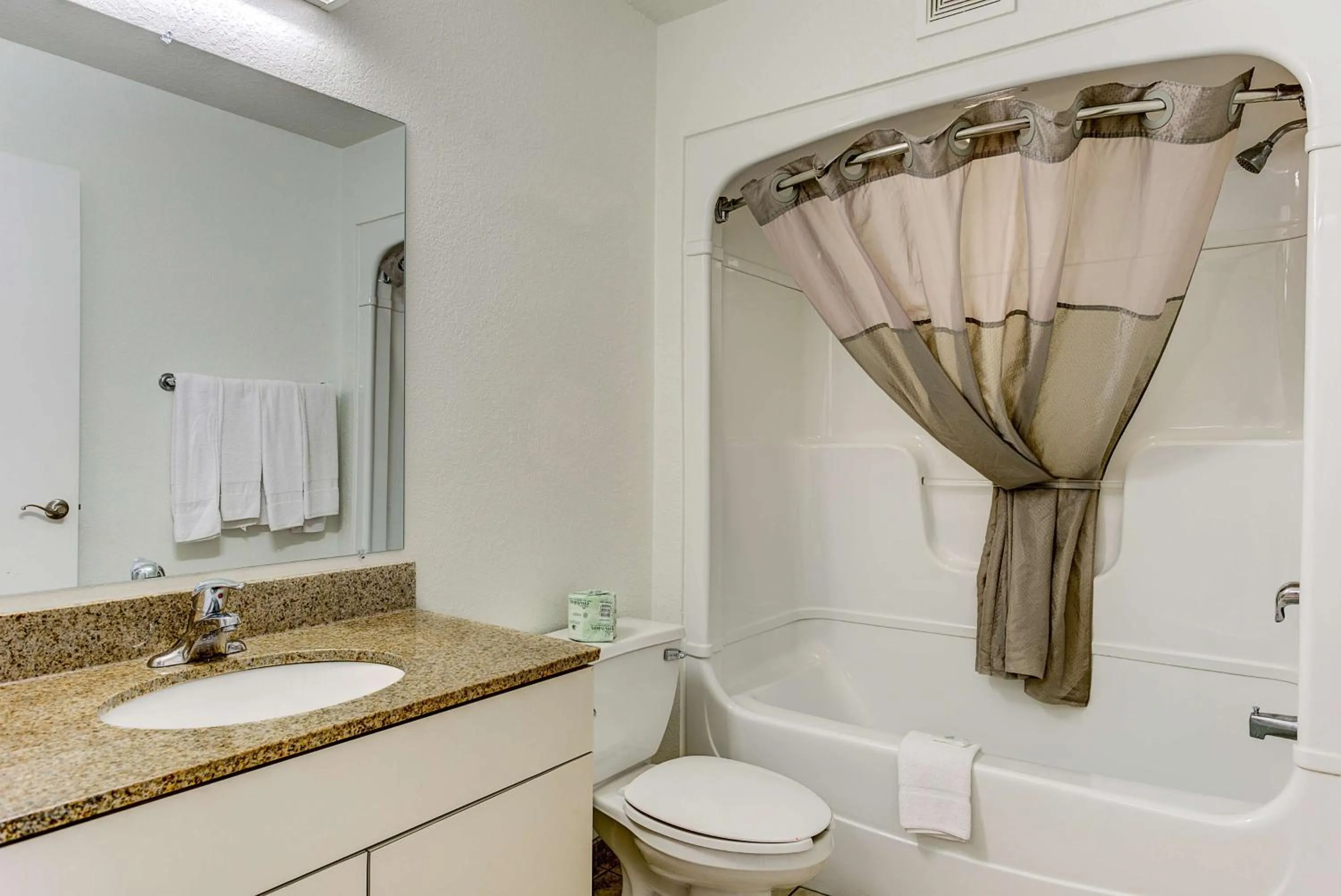 Shower in Studio 6-Kissimmee, FL - Orlando