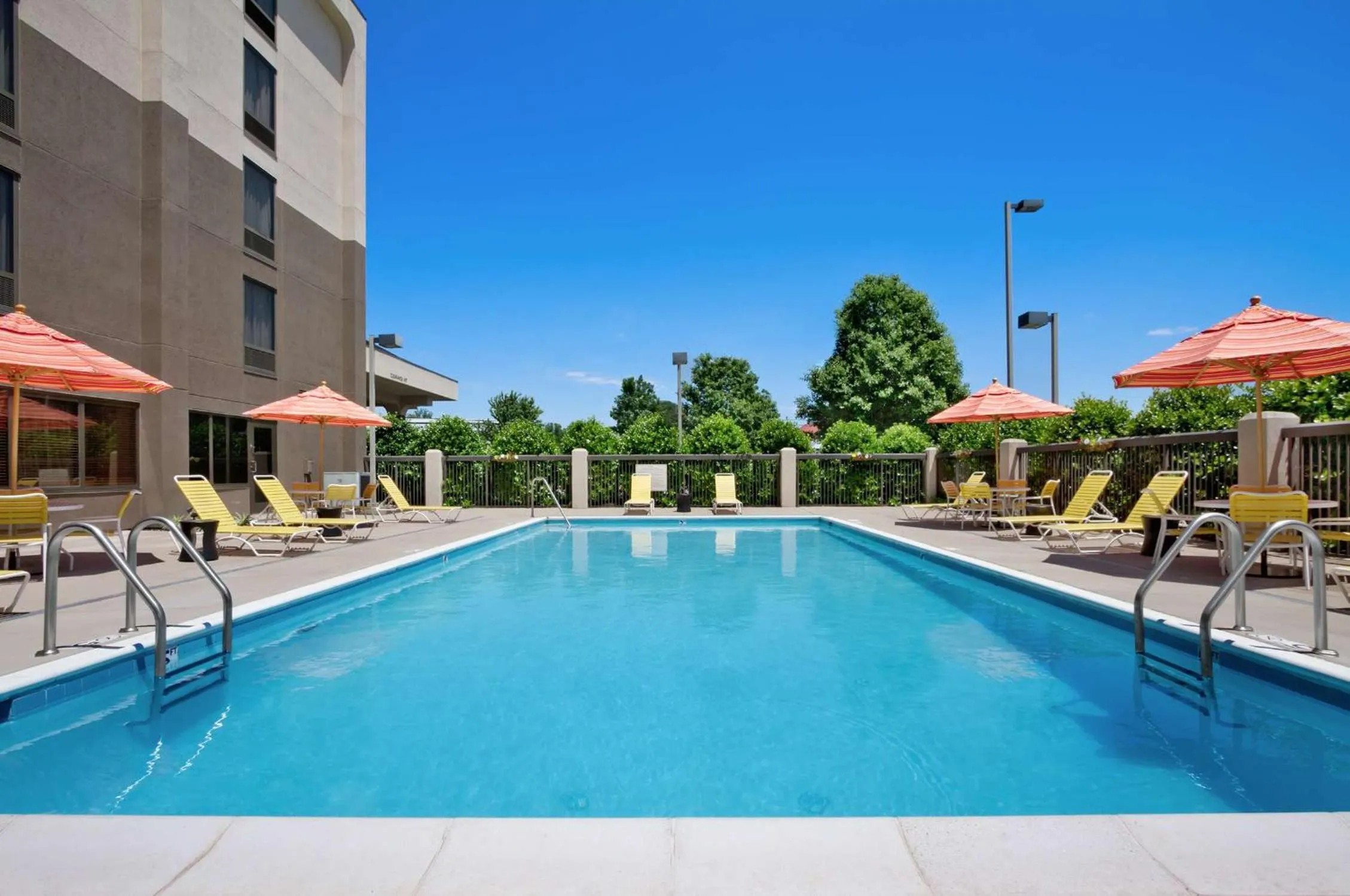 Pool view in Hampton Inn Lexington Park