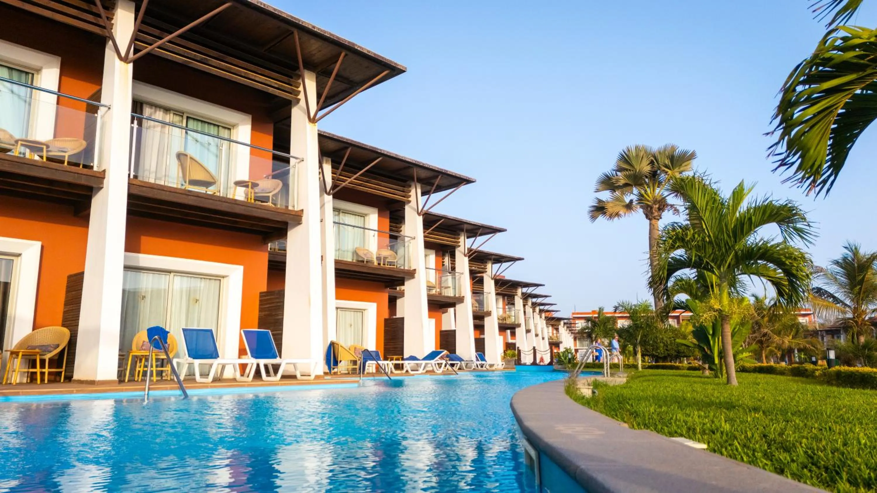 Pool view in African Princess Beach Hotel