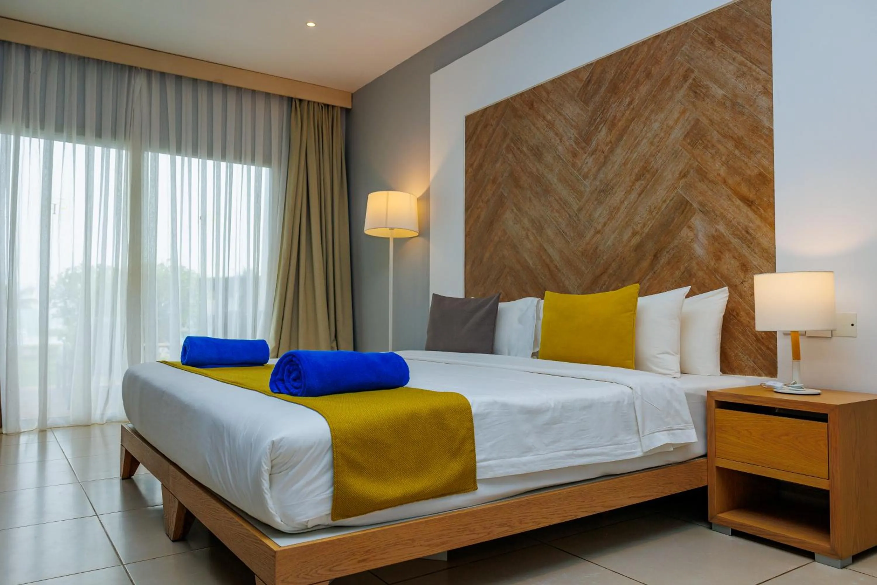 Bed in African Princess Beach Hotel