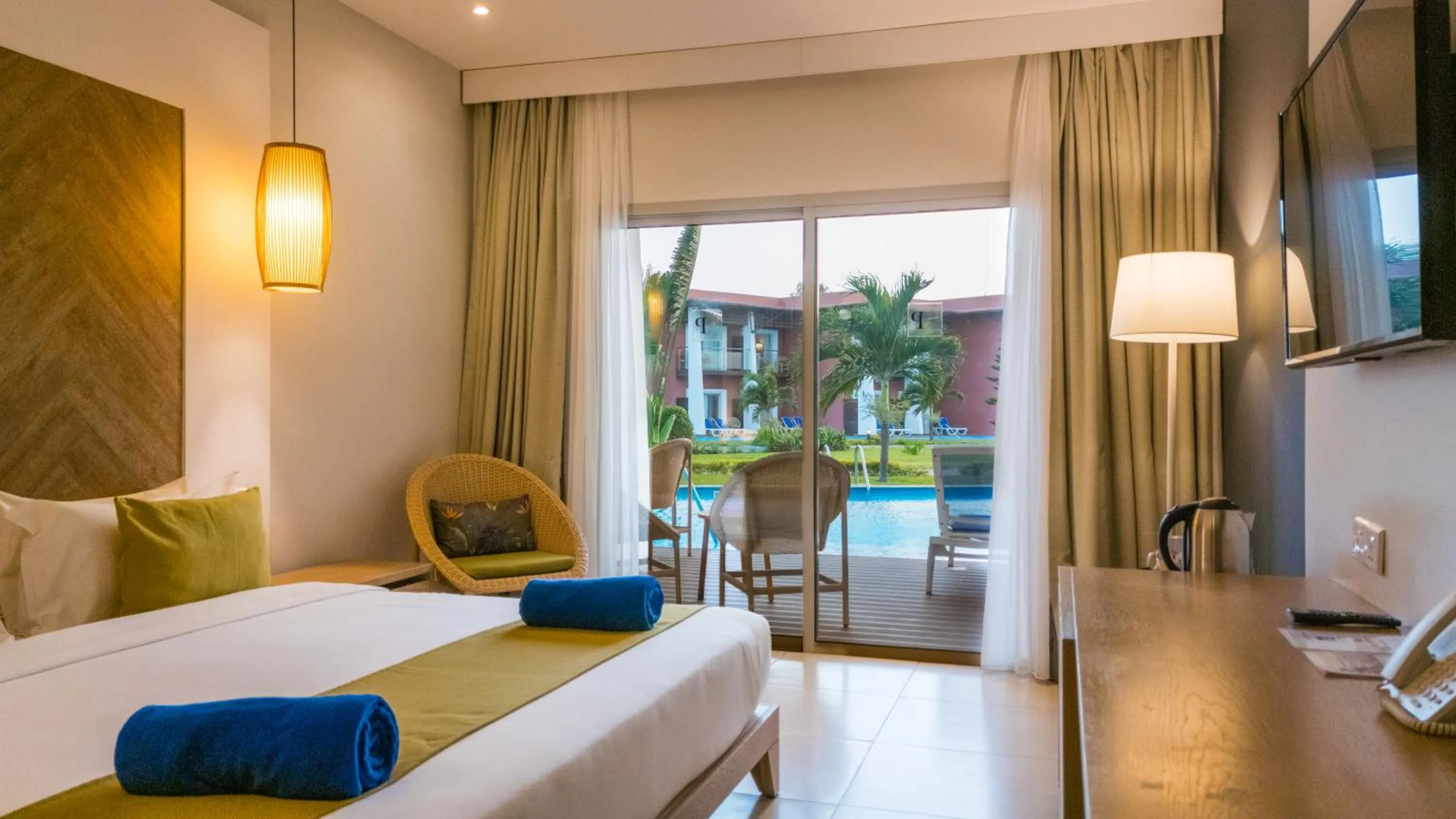 Bed in African Princess Beach Hotel