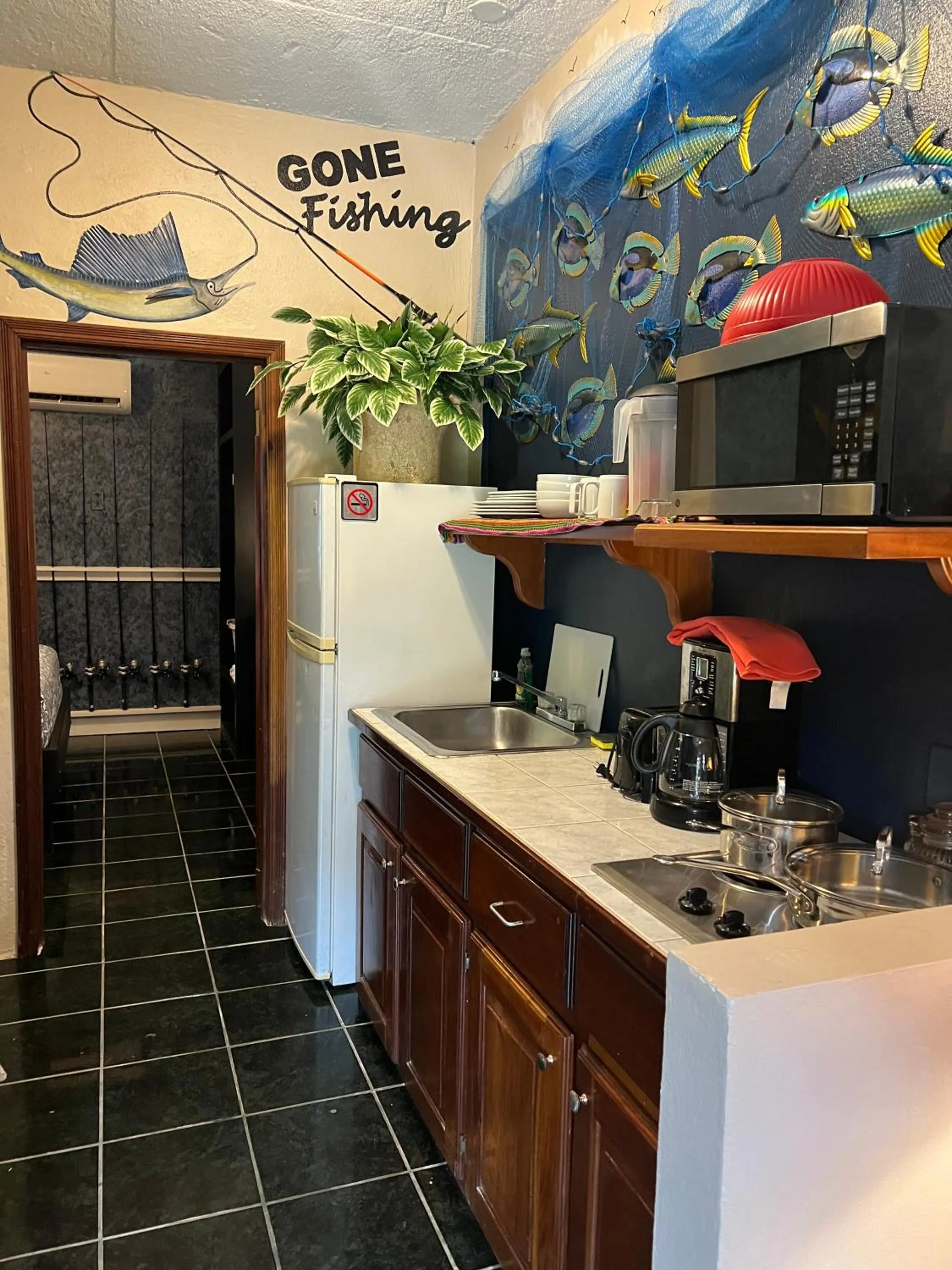 Kitchen or kitchenette in Belize Budget Suites