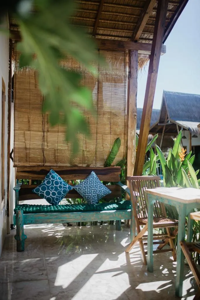 Patio in Kalyssa Beach Bungalows