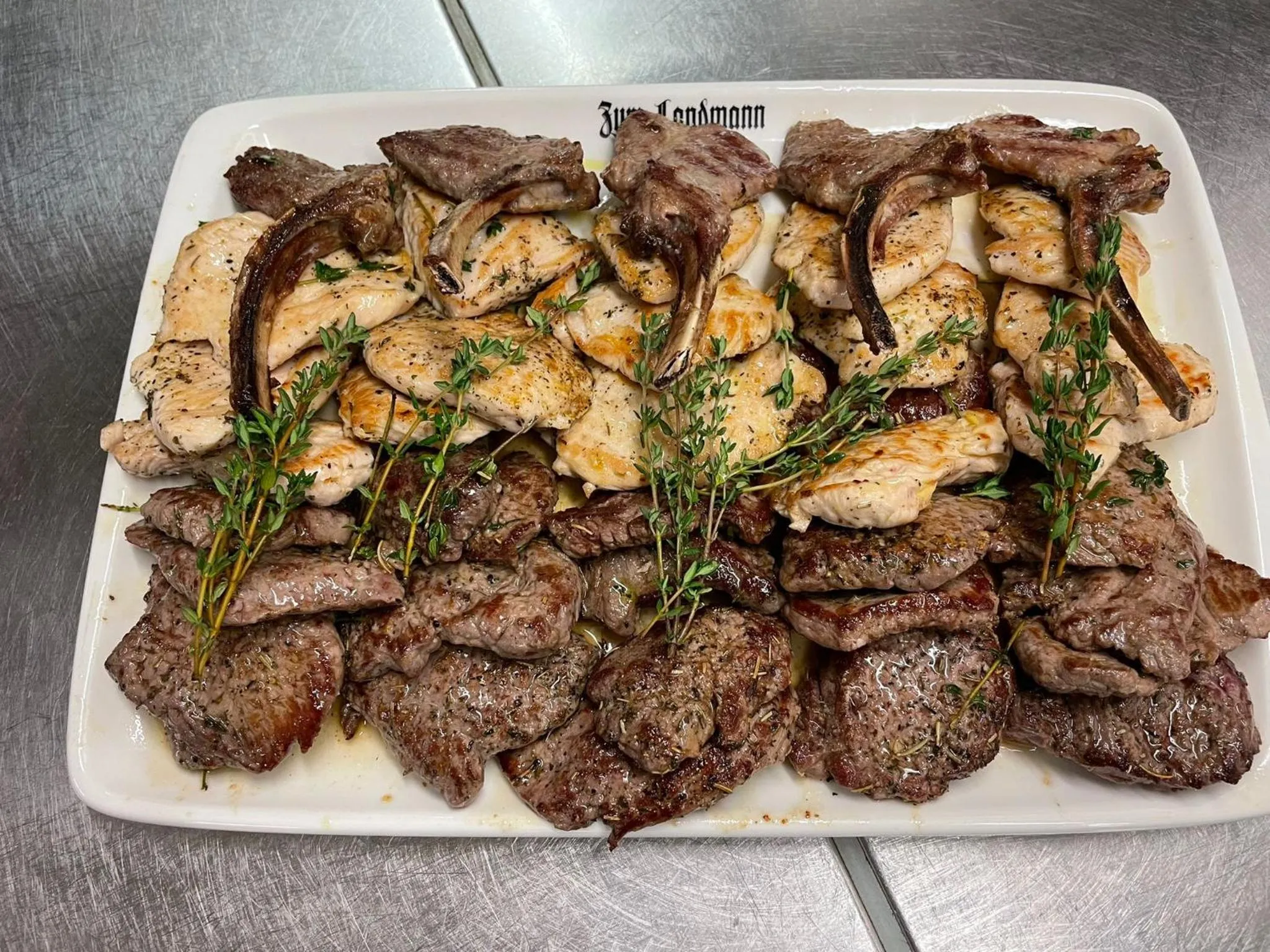 Dinner in Hotel Restaurant Zum Landmann