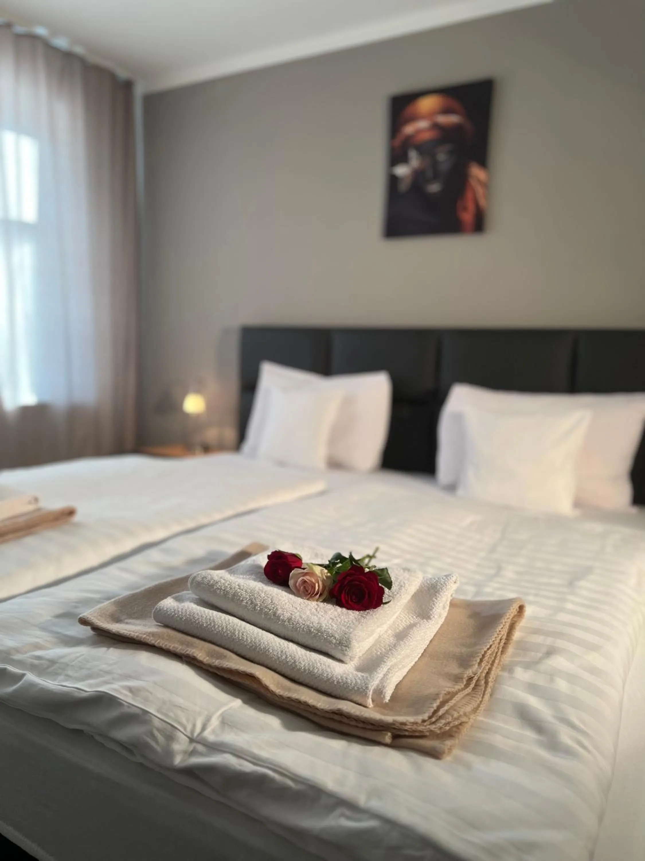 Bed in Hotel Restaurant Zum Landmann