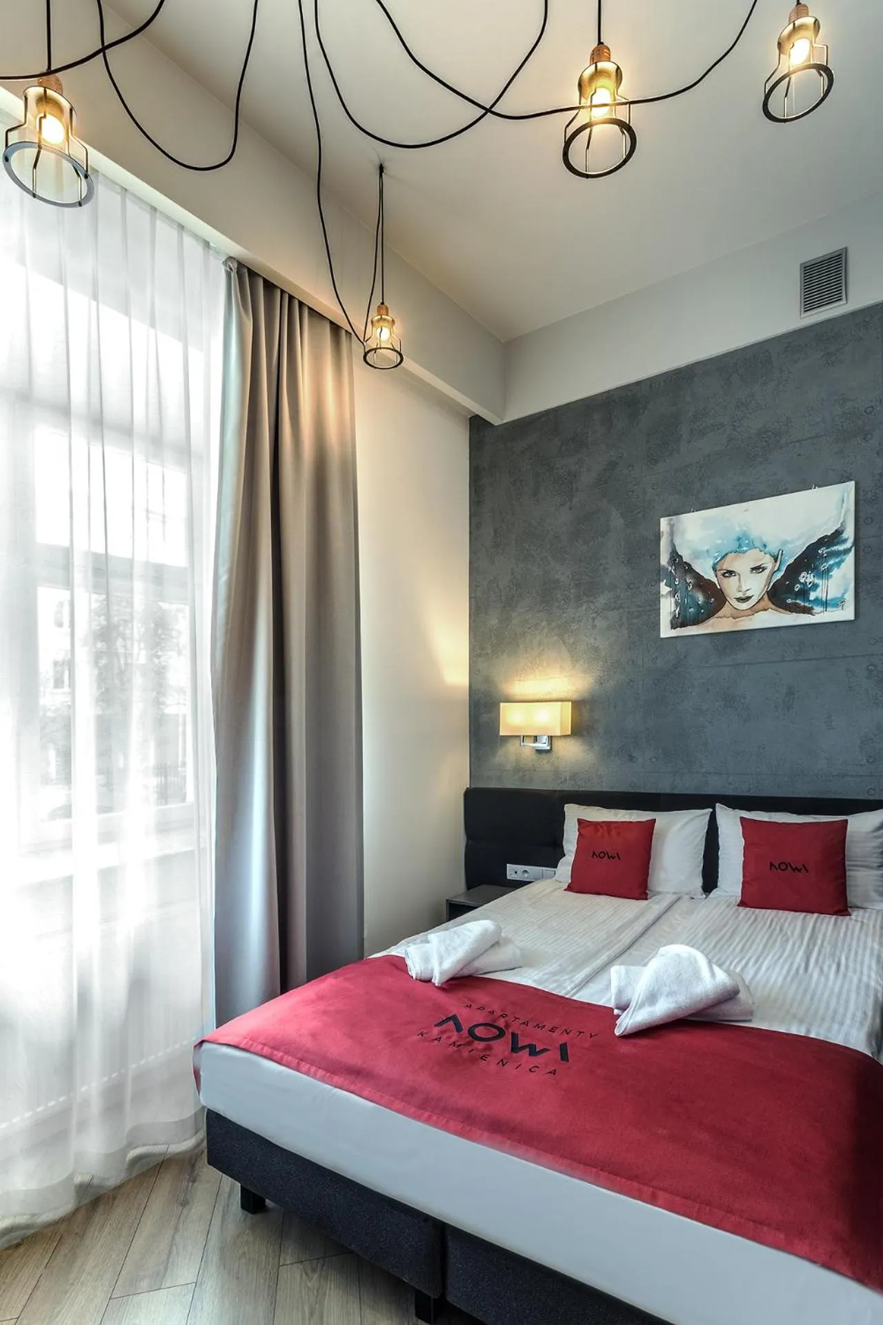 Bedroom, Bed in Apartamenty Nowa Kamienica Częstochowa Centrum Szymanowskiego 22A