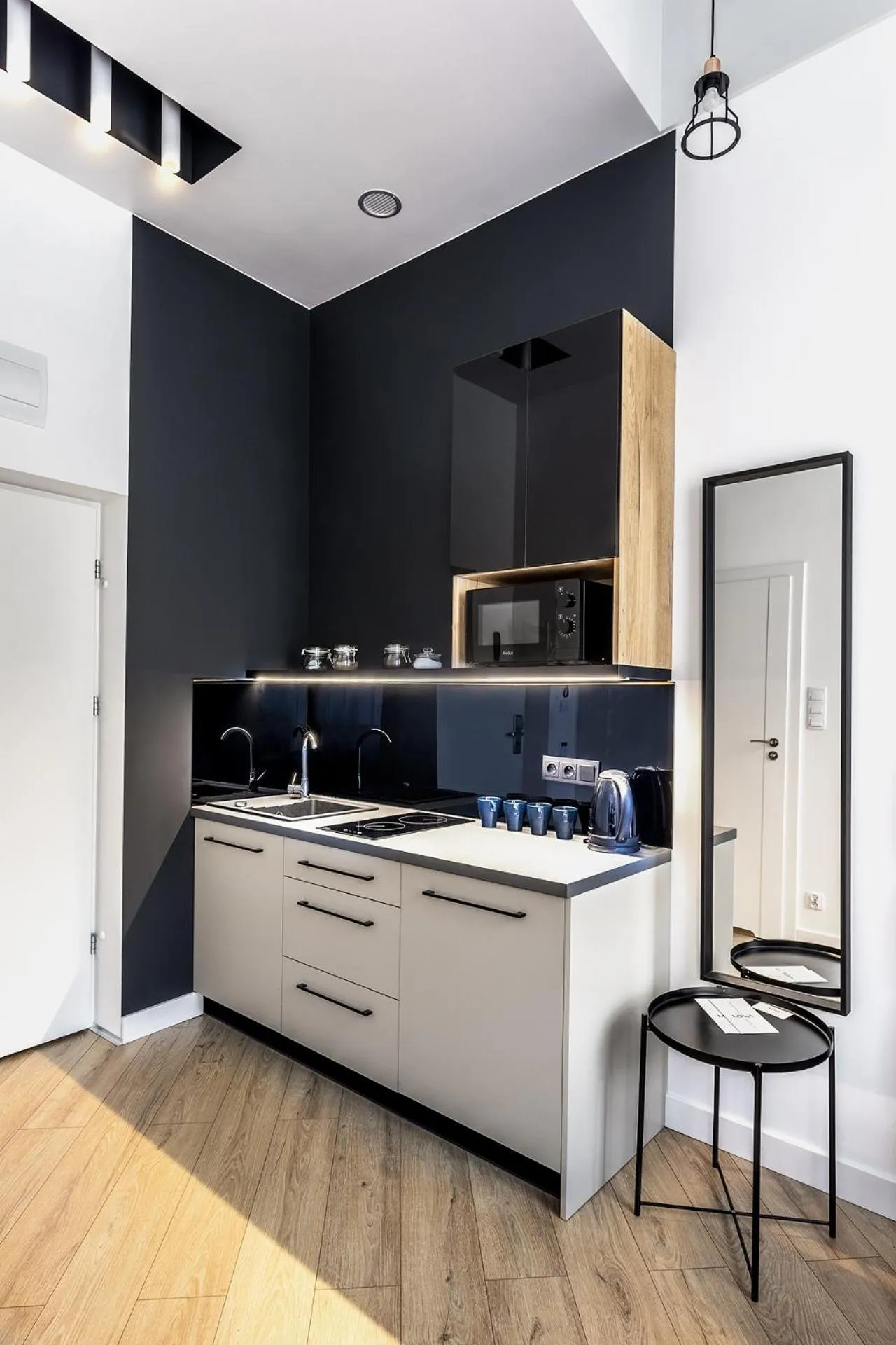 Kitchen or kitchenette in Apartamenty Nowa Kamienica Częstochowa Centrum Szymanowskiego 22A