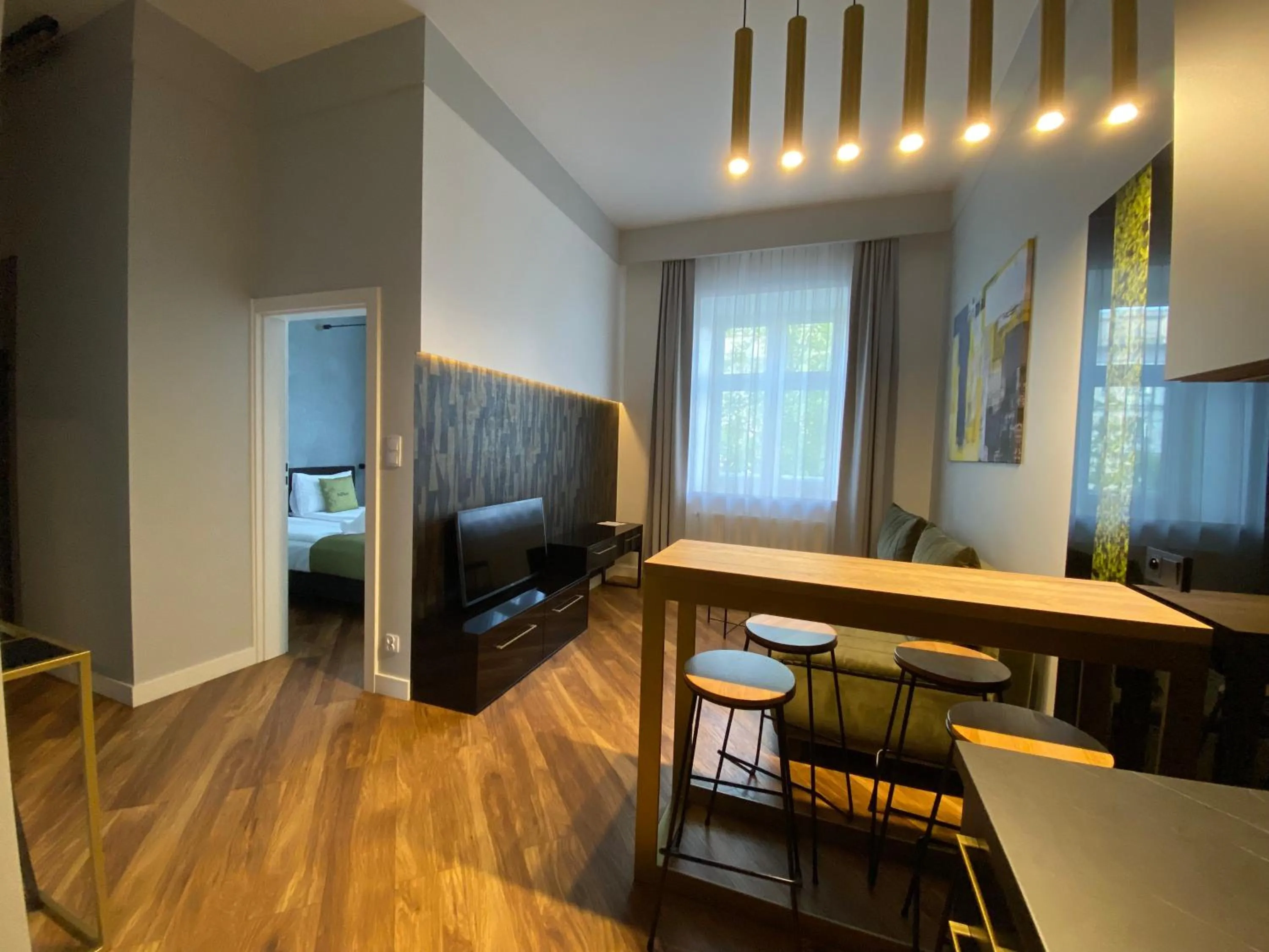 Kitchen or kitchenette in Apartamenty Nowa Kamienica Częstochowa Centrum Szymanowskiego 22A