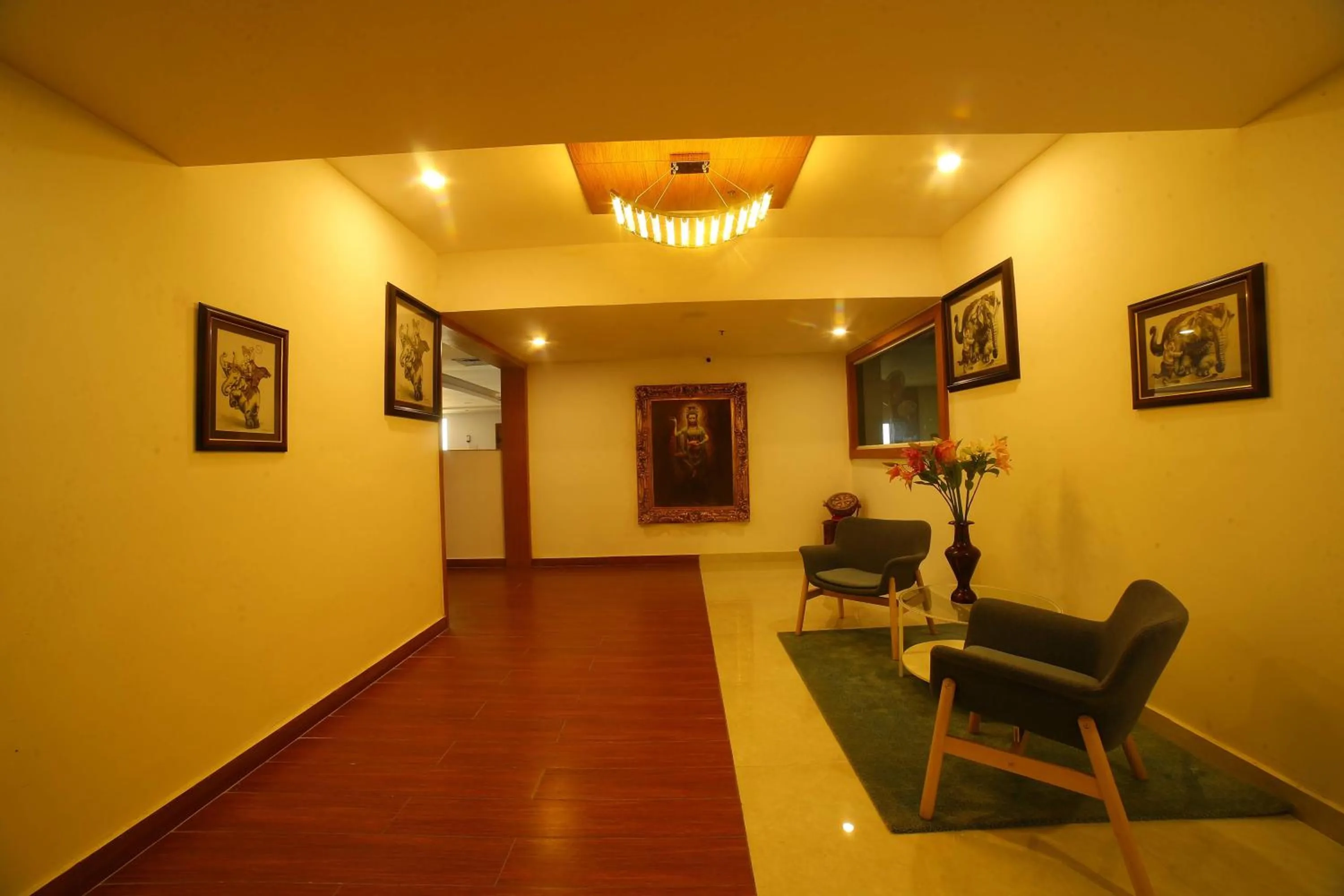Seating area in Bay View Hotel Vizag