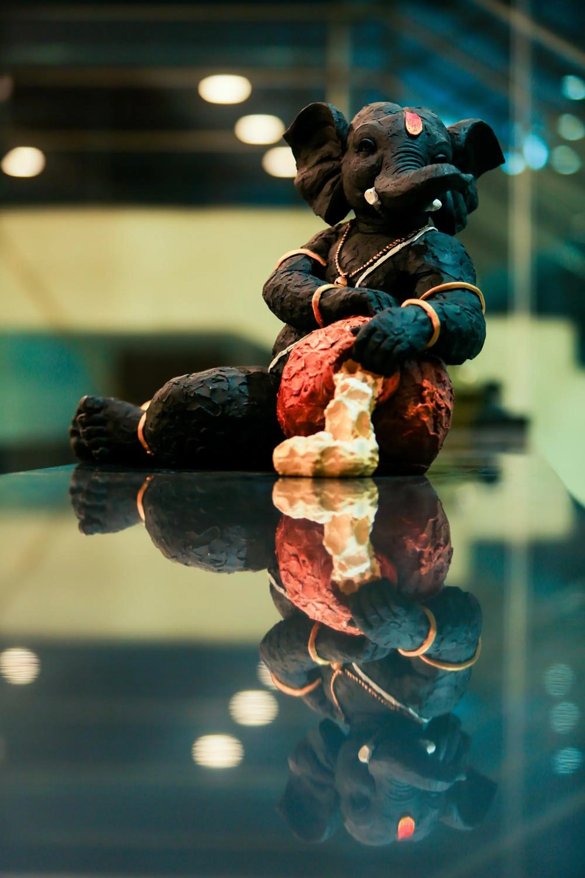 Decorative detail in Bay View Hotel Vizag