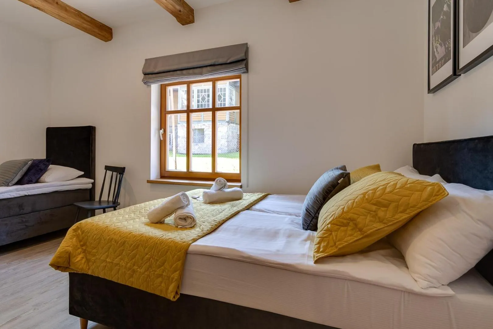 Bed in Biała Owieczka B&B Szczyrk