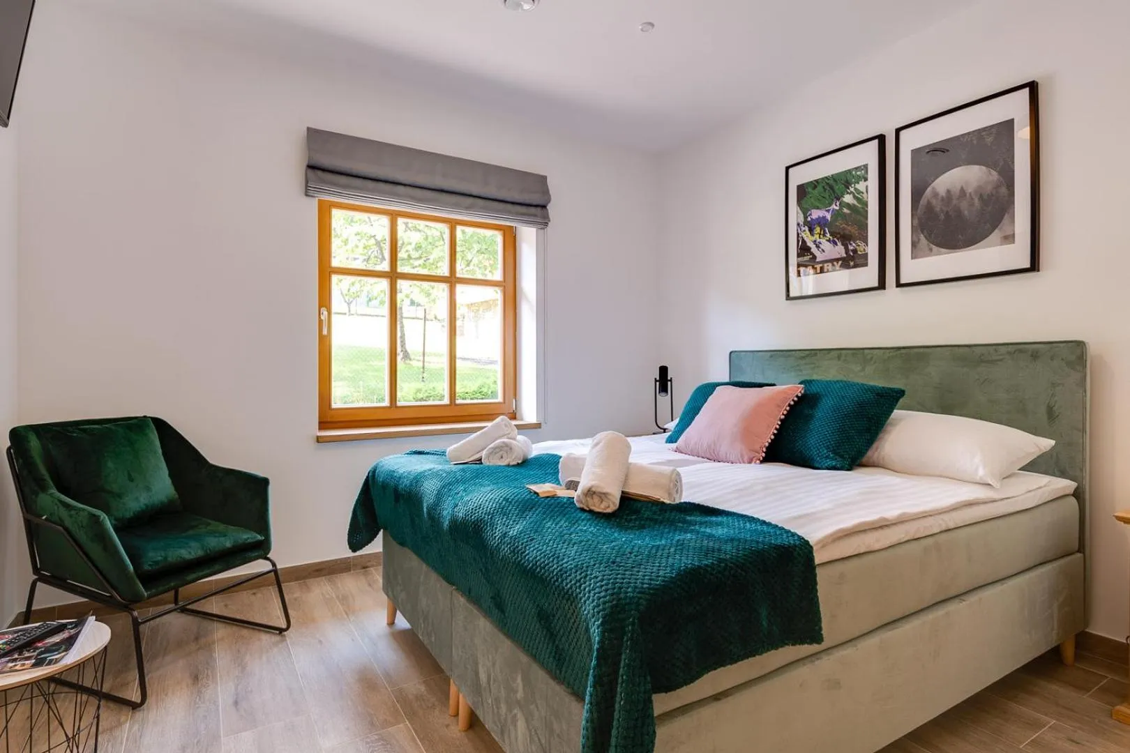 Bed in Biała Owieczka B&B Szczyrk