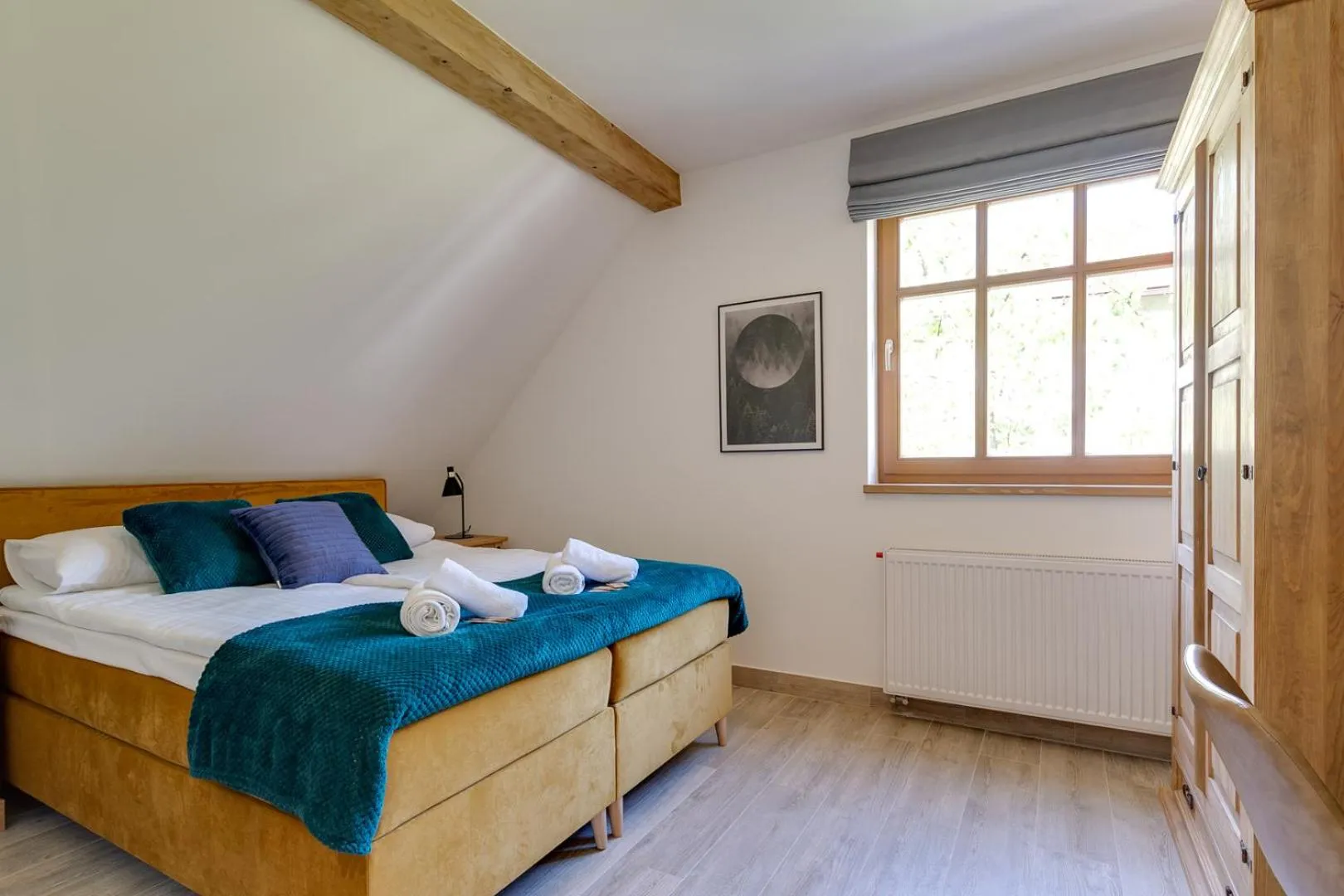 Bed in Biała Owieczka B&B Szczyrk