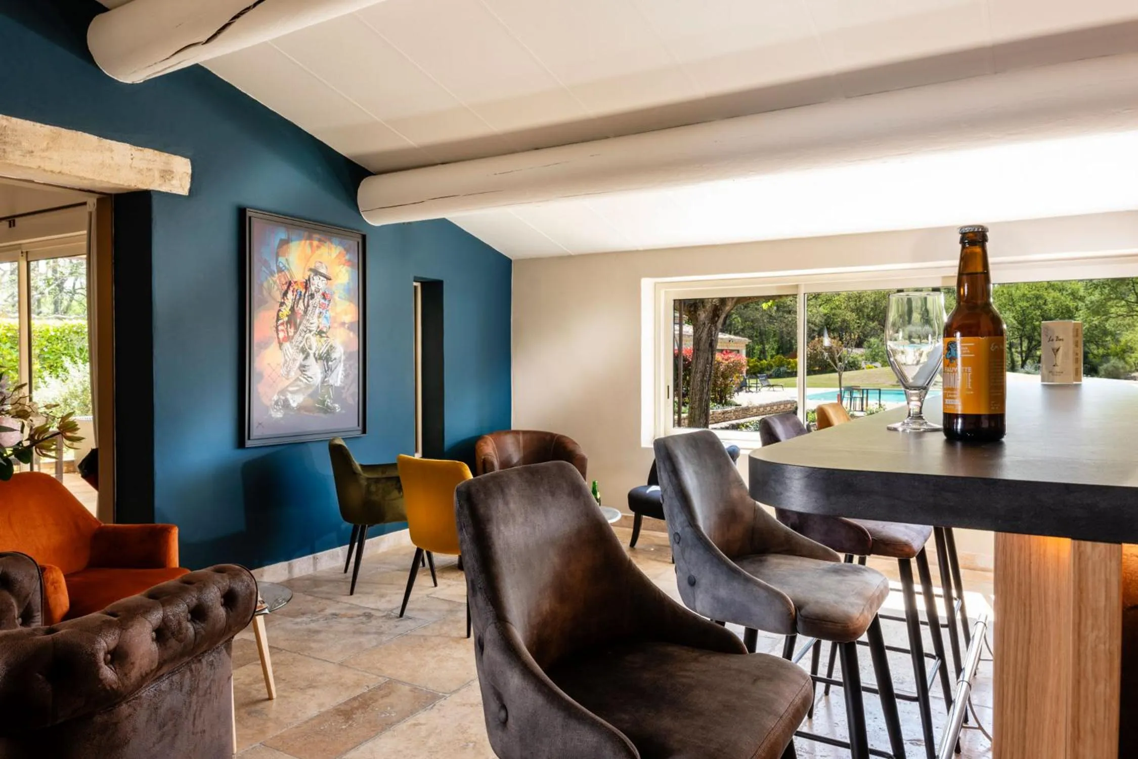 Lounge or bar in Mas De La Senancole & Spa