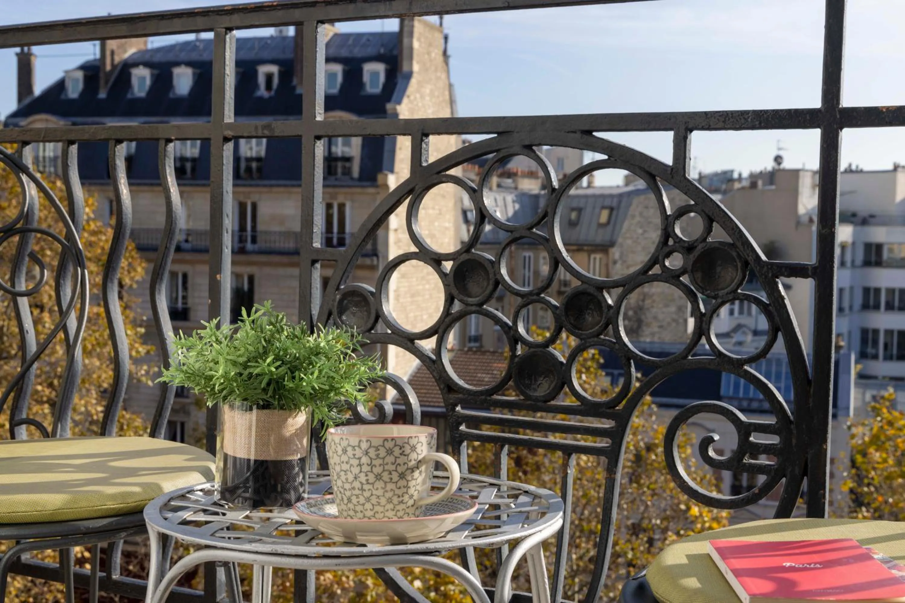 Balcony/Terrace in Hôtel de Banville