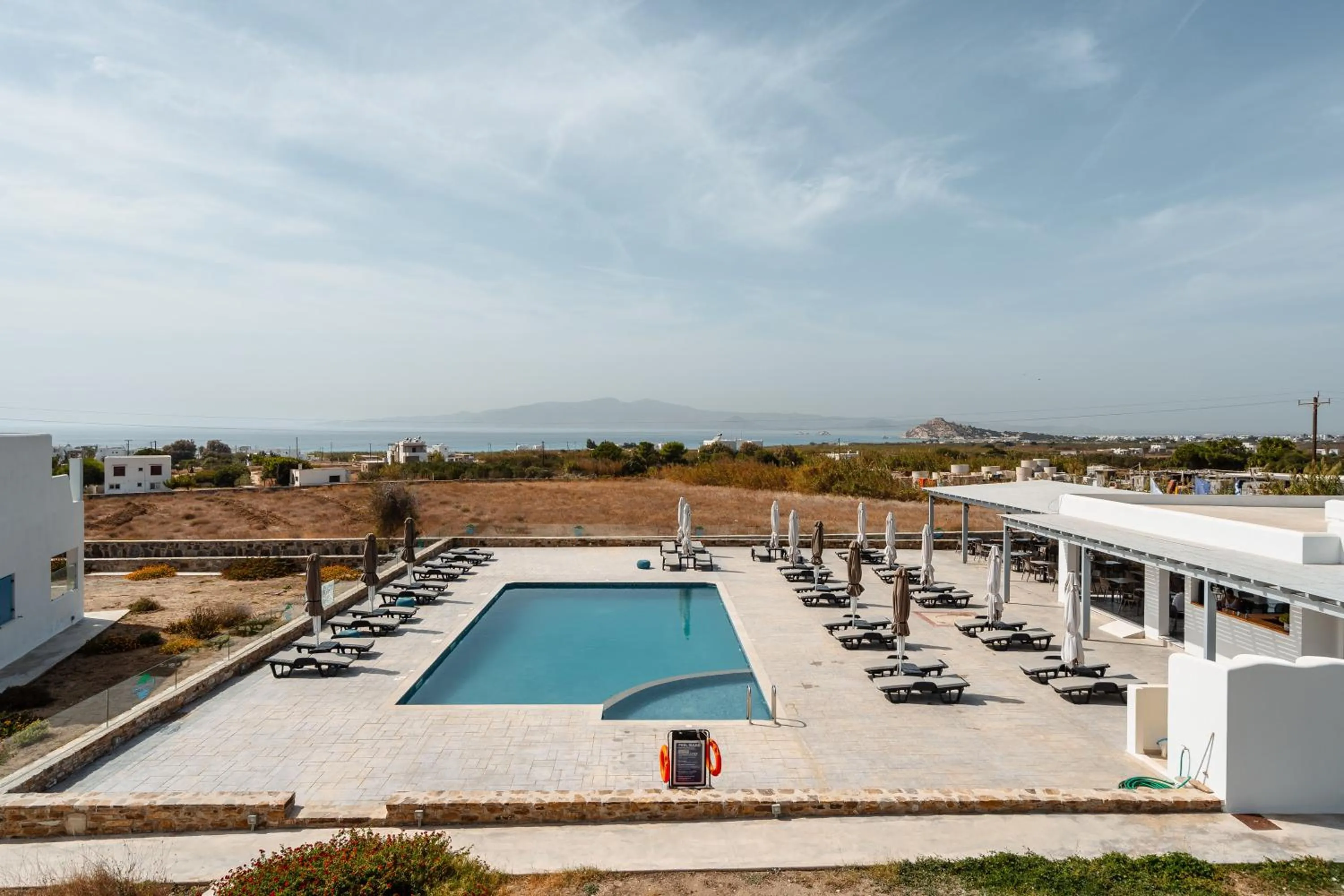 Patio in Evripus Suites