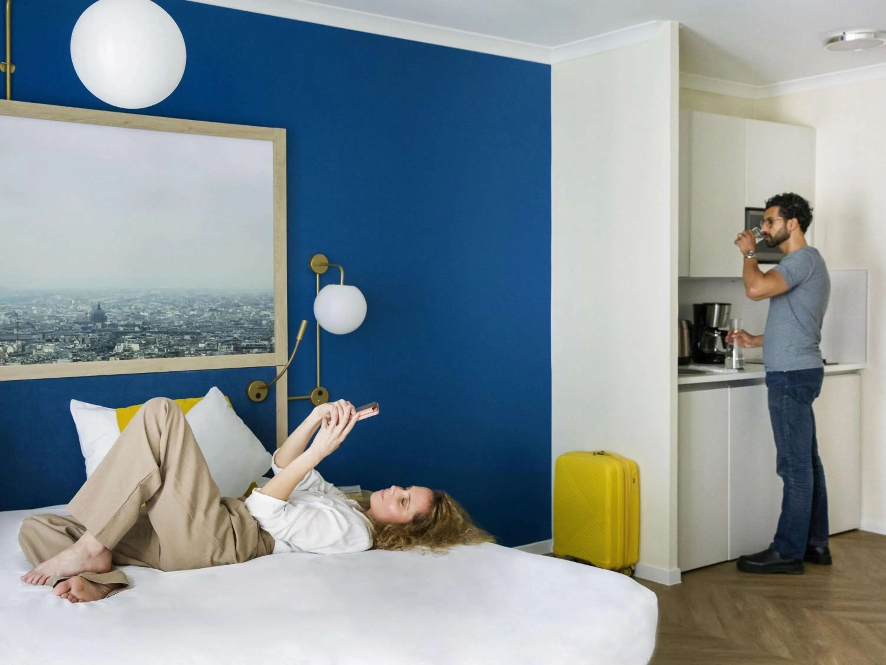 Bedroom, Bed in Aparthotel Adagio Porte de Versailles