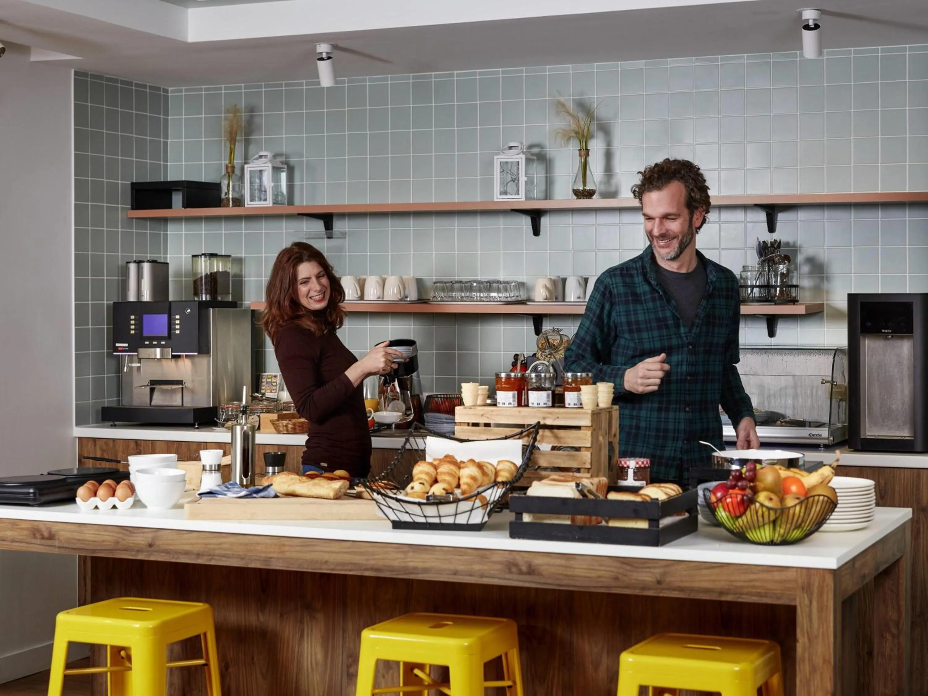 Breakfast in Aparthotel Adagio Paris Buttes Chaumont
