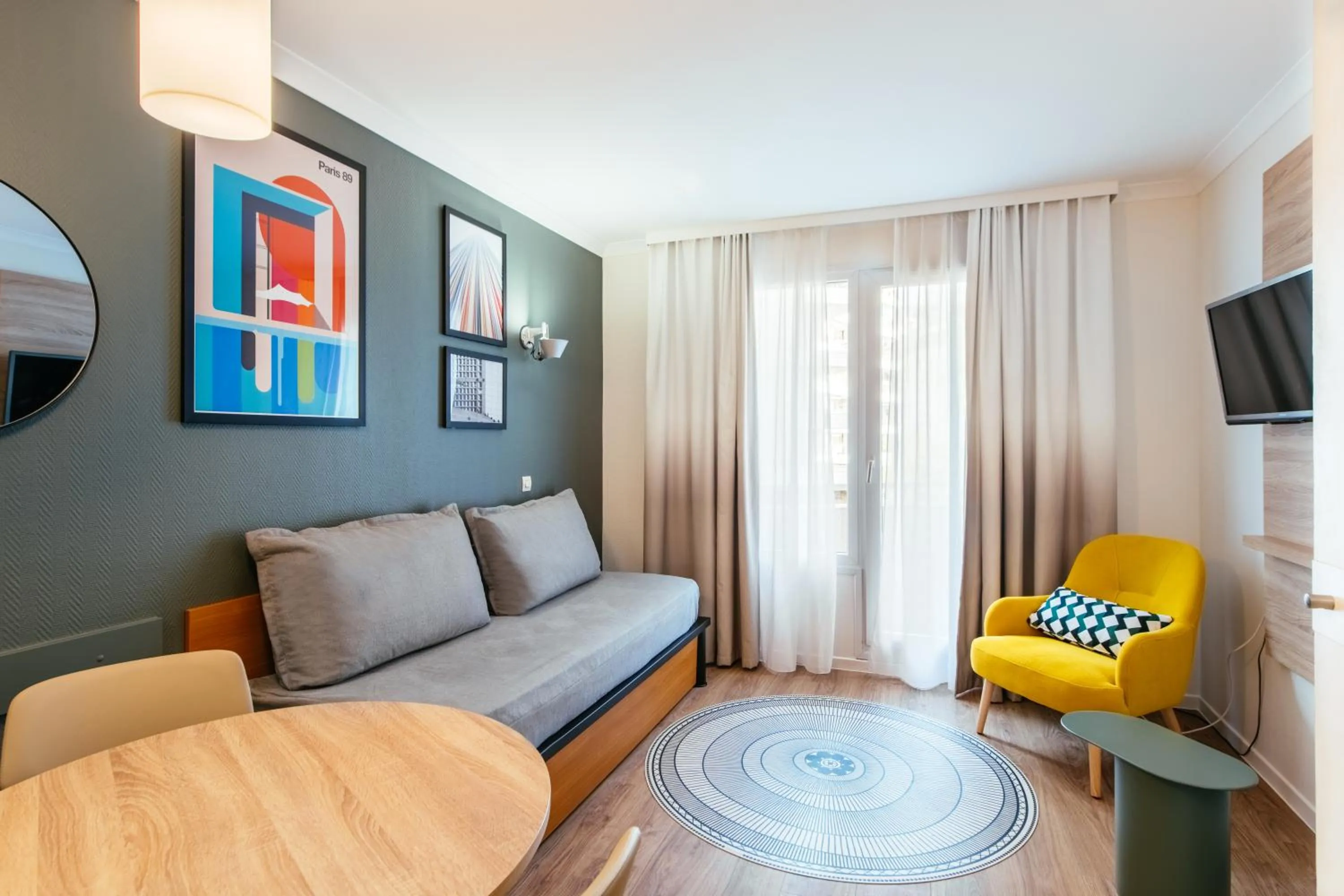 Living room in Aparthotel Adagio La Défense Le Parc