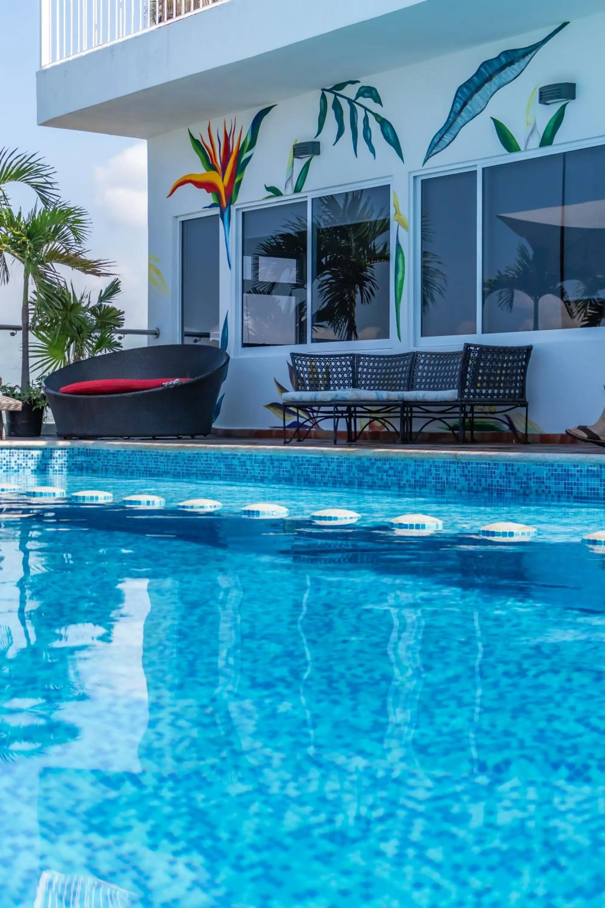 Swimming pool in The Paramar Beachfront Boutique Hotel With Breakfast Included - Downtown Malecon